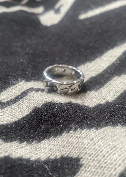 Jewelry Stainless Steel Cuban Link Ring Size ONE SIZE - 3 Thumbnail