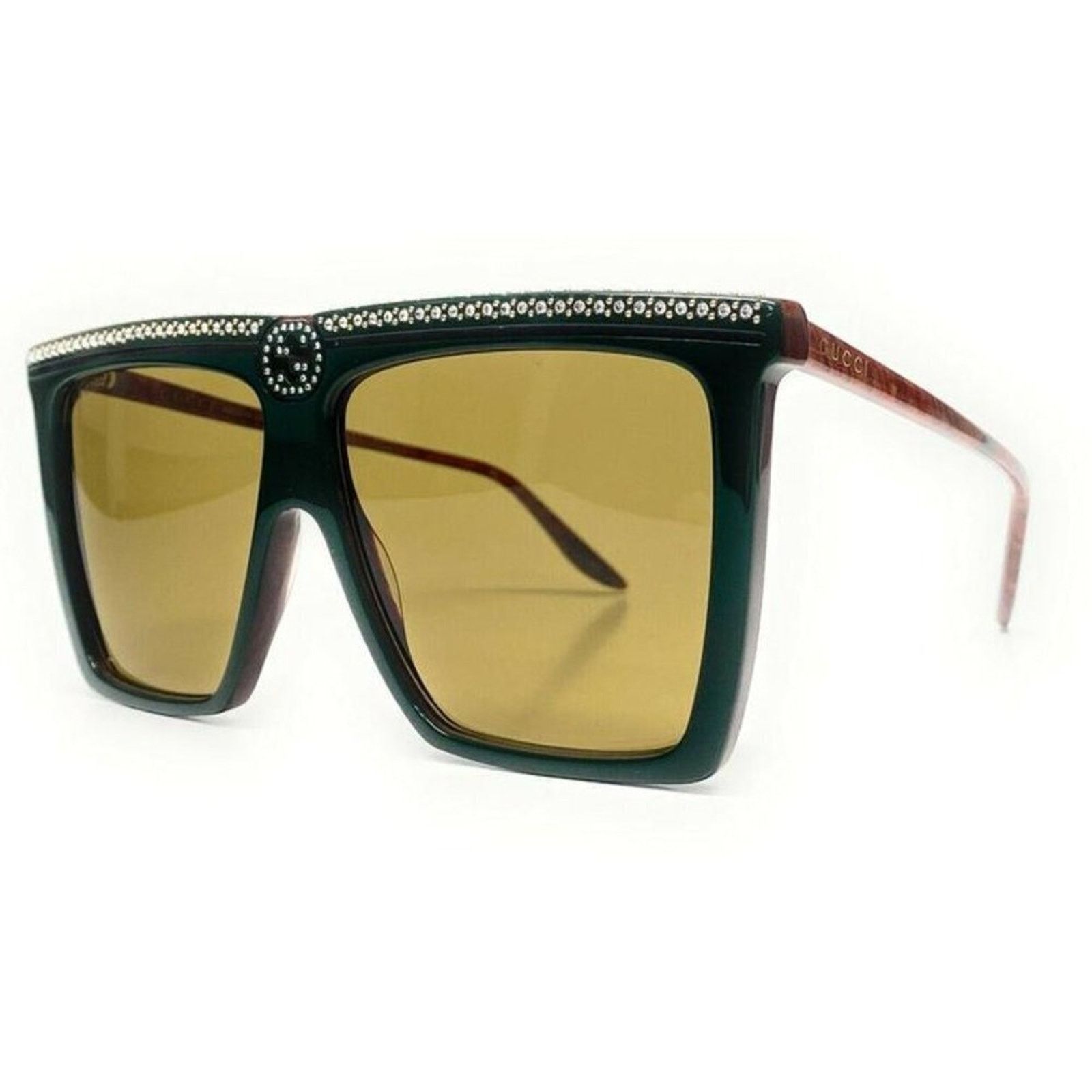 Gucci NWT GUCCI GG0733S - 005 Crystal Flat Top(GG0733S-005-62) Size ONE SIZE - 8 Thumbnail