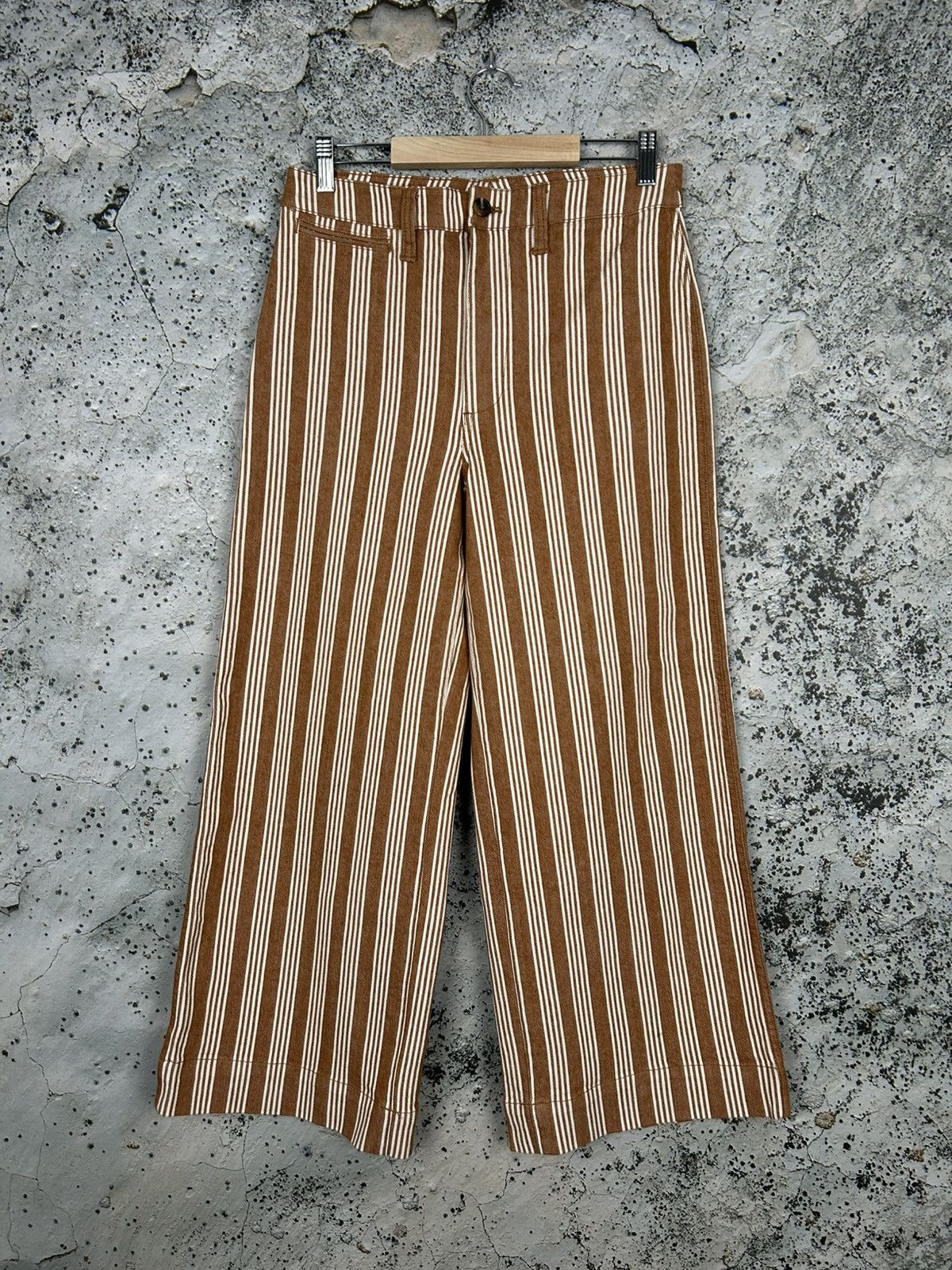 Madewell Madewell Stripped Wide Legs Baggy Jeans Denim Pants Size 28" / US 6 / IT 42 - 1 Thumbnail