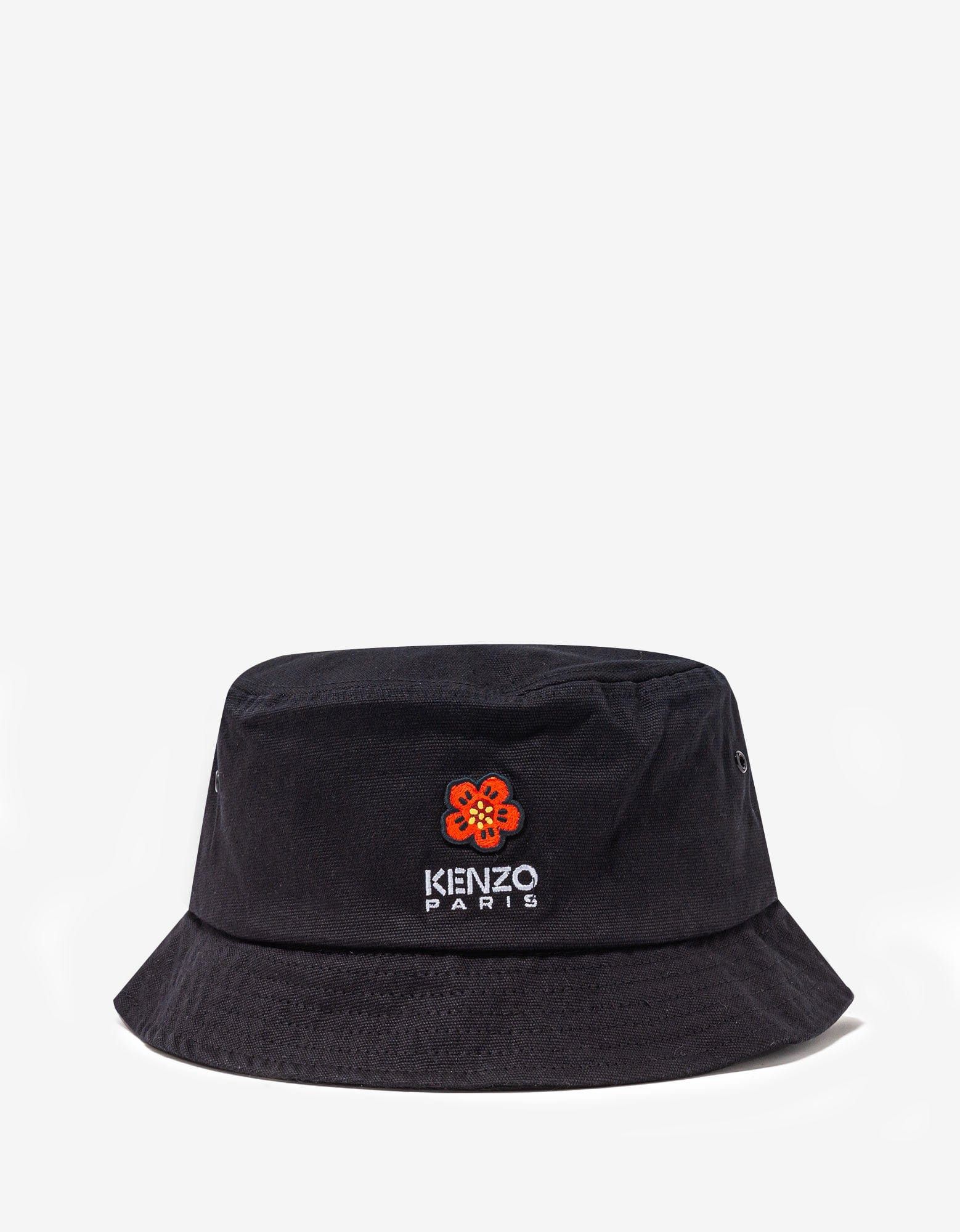 Kenzo Black 'Boke Flower' Crest Bucket Hat SIZE S Size 30 - 1 Thumbnail