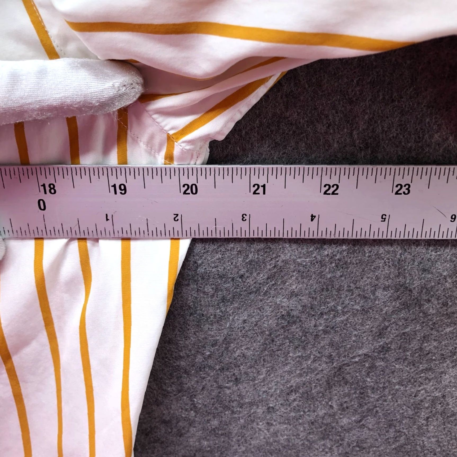 Cremieux Daniel Cremieux Silver Label Sartorial Shirt Mens S Gold Stripe Long Sleeve Button-Up Cotton Size US S / EU 44-46 / 1 - 7 Thumbnail