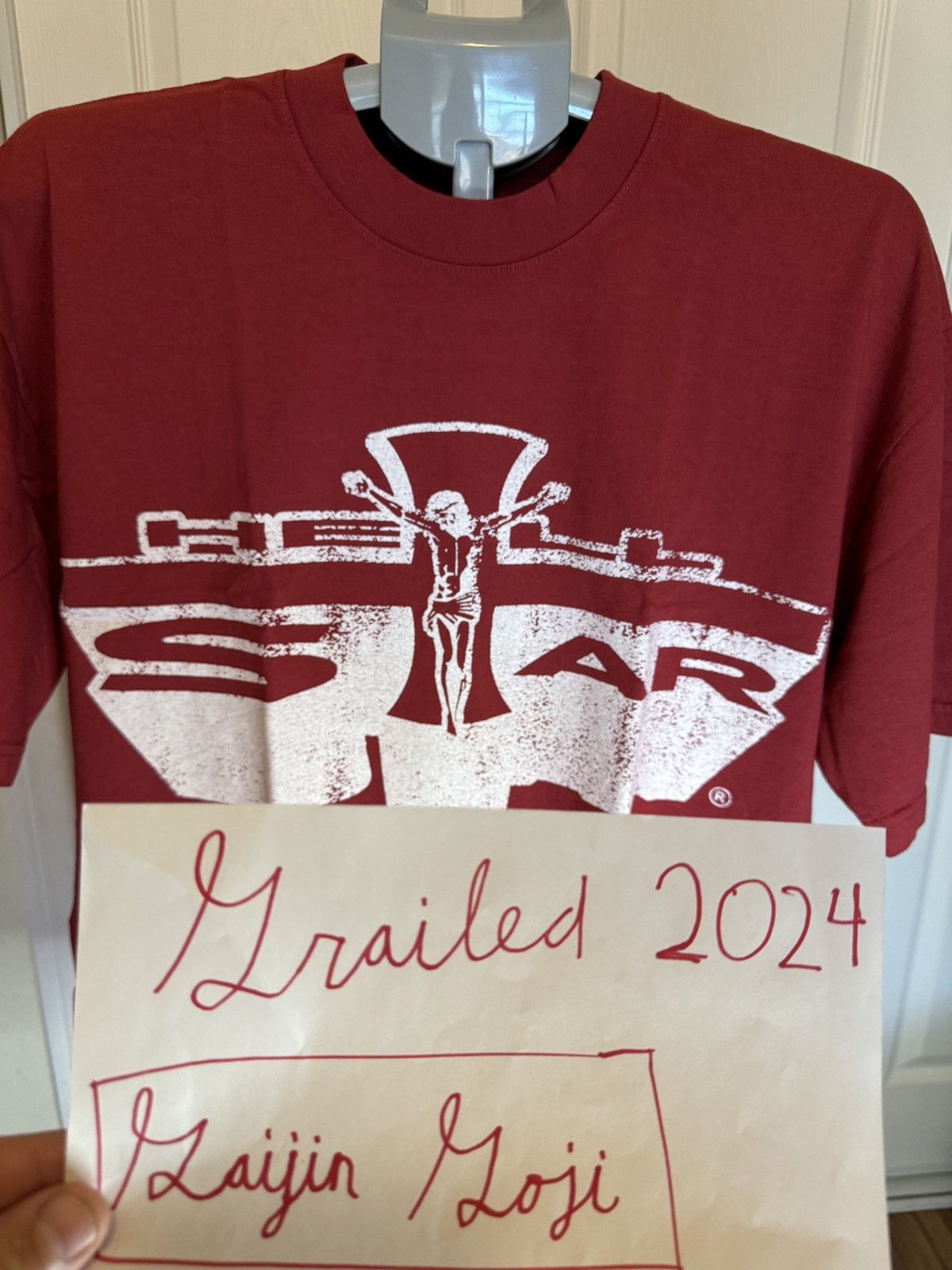 HELLSTAR Hellstar Red Jesus Emblem Path To Paradise Tee Size US S / EU 44-46 / 1 - 3 Thumbnail