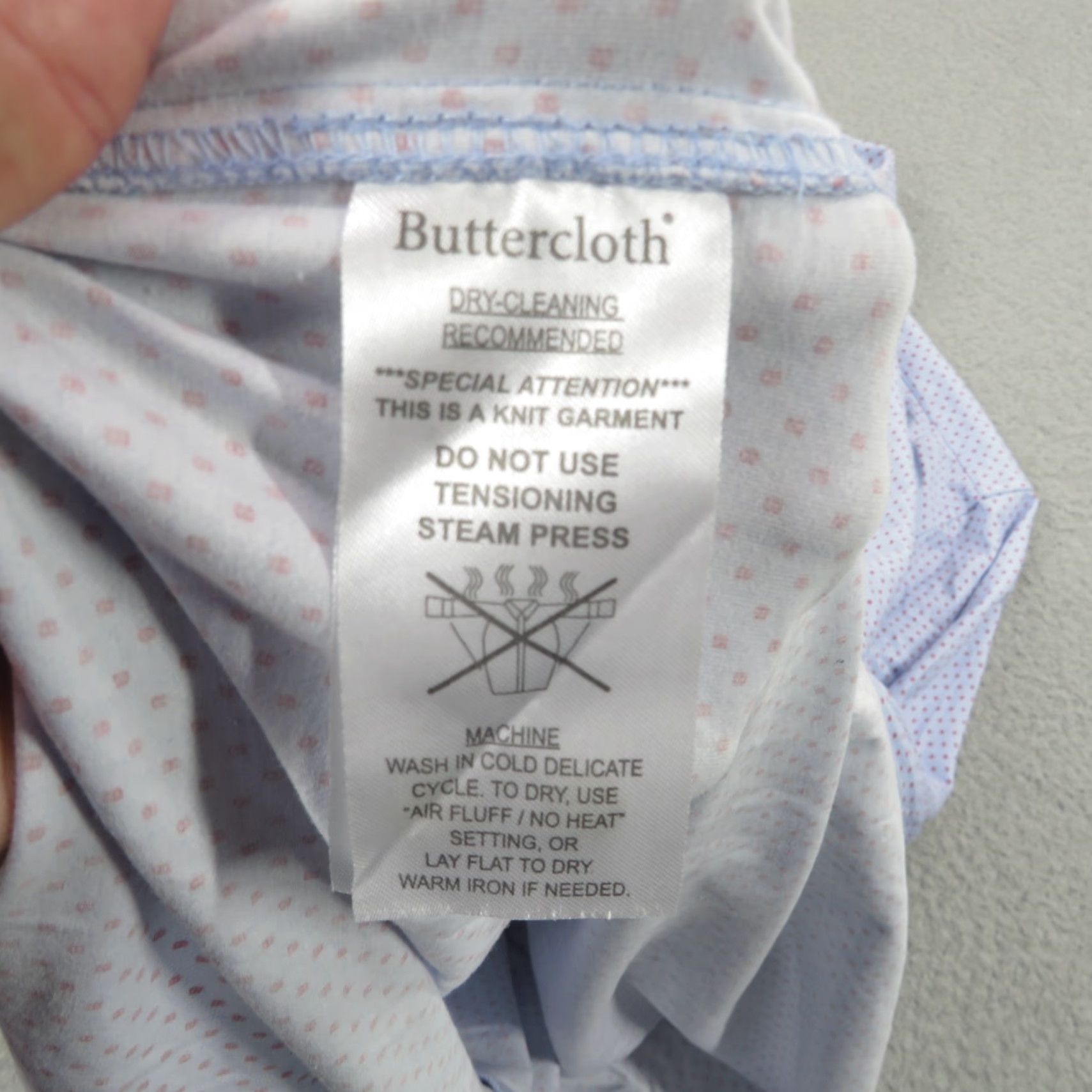 Vintage Buttercloth Shirt Men XXXL Blue Red Graphic Print Icy Cotton Performance Cooling Shirt? Size US XXL / EU 58 / 5 - 6 Thumbnail