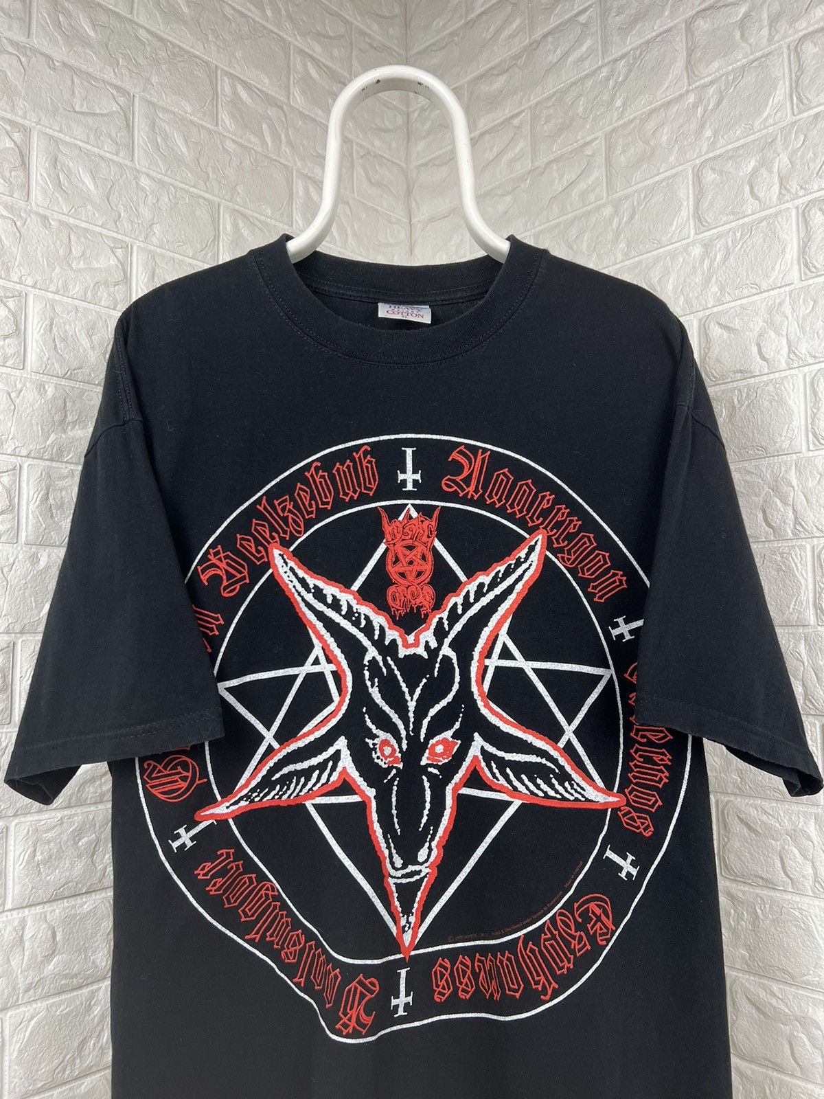 Band Tees × Vintage Black Metal Mystic Circle 1999 Vintage Tee Burzum Size US XL / EU 56 / 4 - 3 Thumbnail