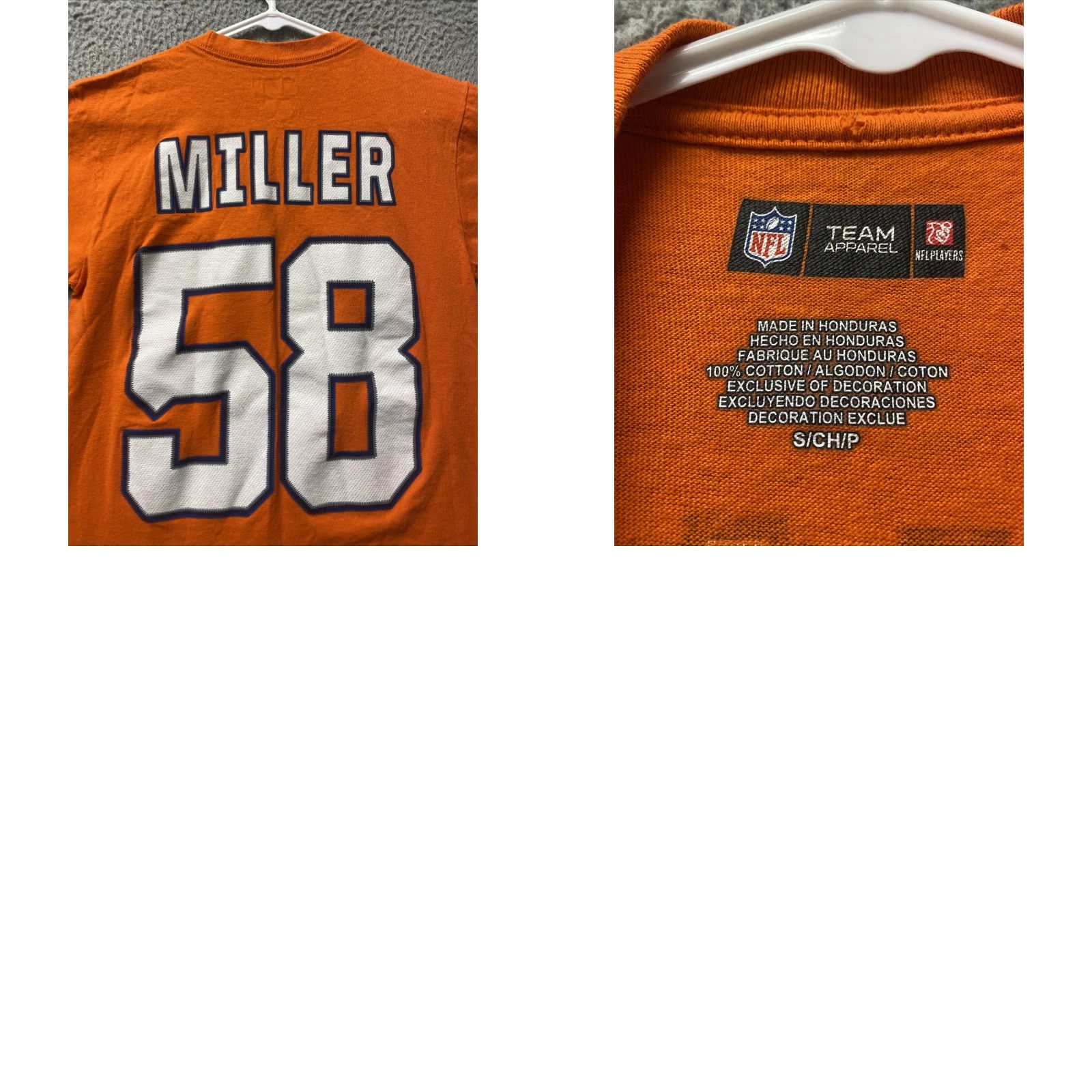 NFL NFL Denver Broncos T Shirt Mens S Pullover Short Sleeve Athletic Orange 113-48 Sports Logo Football Shirts Mens Small Orange Size US S / EU 44-46 / 1 - 8 Thumbnail