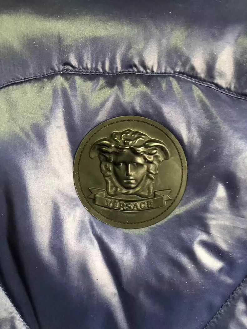 Versace Versace Leather-trimmed slim-fitting cropped down jacket j Size US L / EU 52-54 / 3 - 6 Thumbnail
