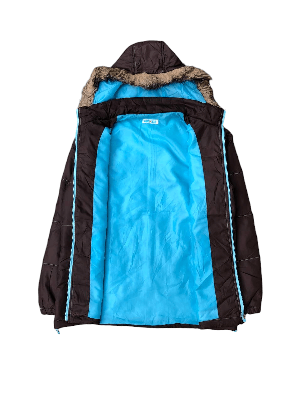 Angel Blue Angel Blue Zip Removable Fur Hoodie Size US M / EU 48-50 / 2 - 3 Thumbnail