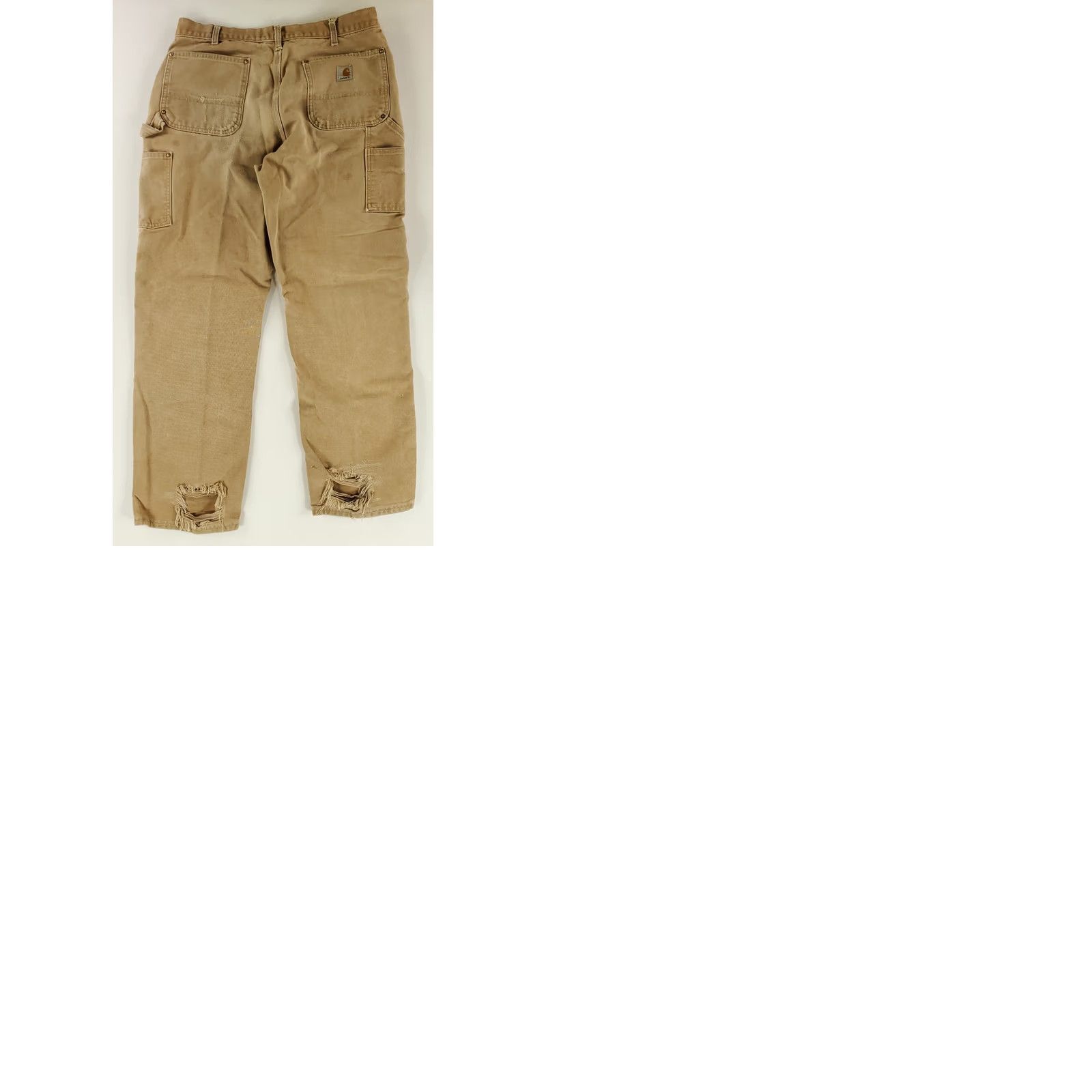 Carhartt VINTAGE Carhartt Pants Carpenter Mens 36x32 Brown Distressed 80s 90s Double Knee Brown Size US 36 / EU 52 - 10 Thumbnail