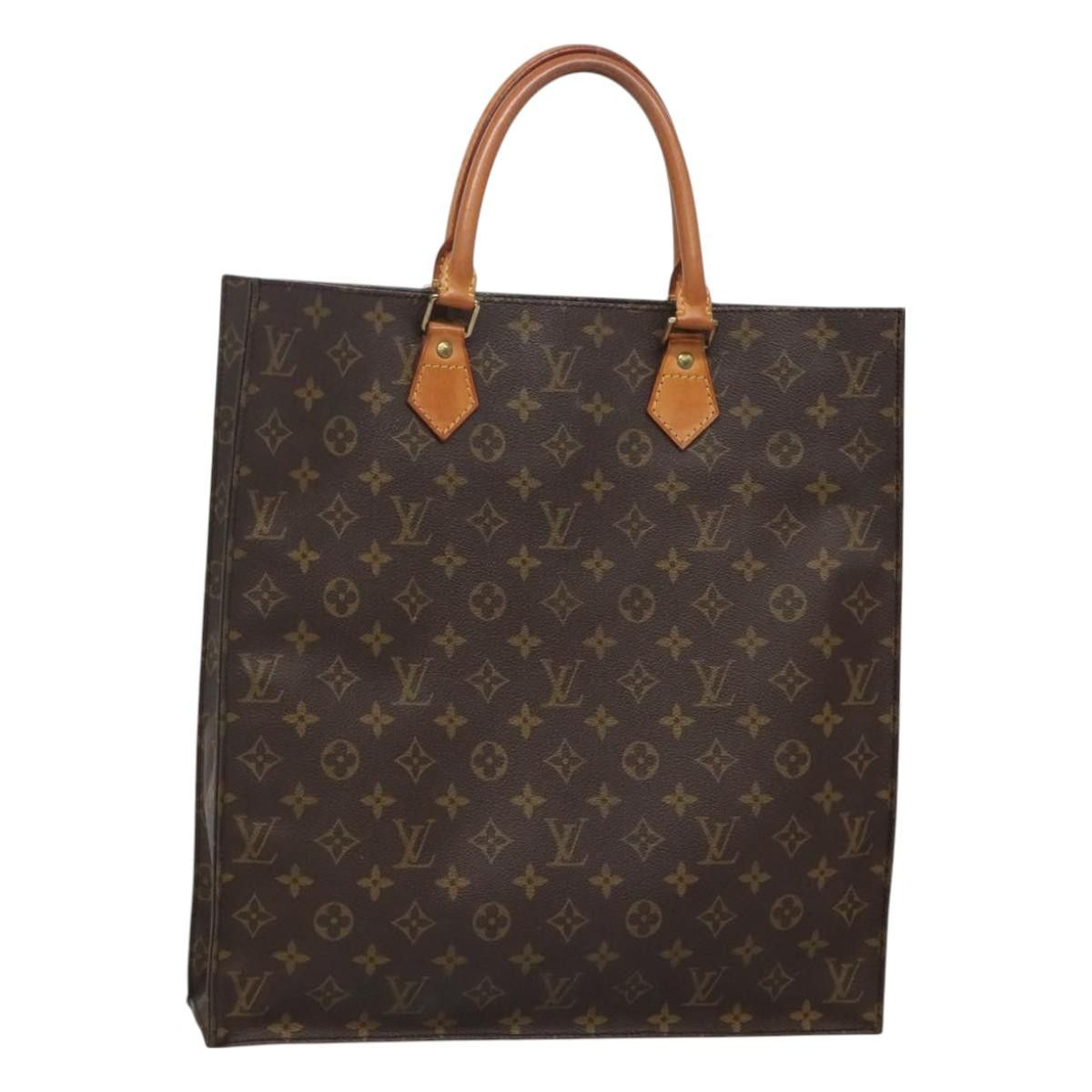 Louis Vuitton LOUIS VUITTON Monogram Sac Plat Hand Bag M51140 Size ONE SIZE - 1 Thumbnail