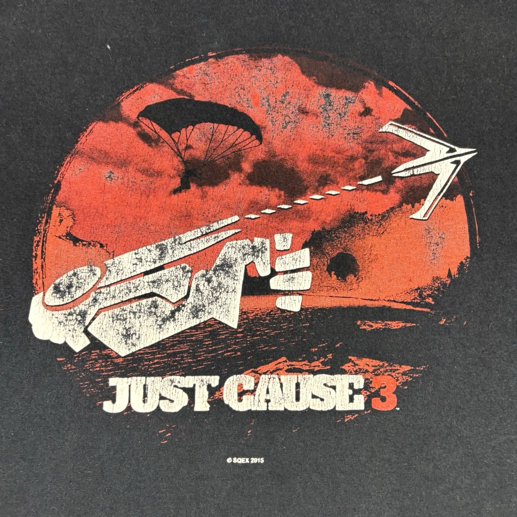 Gildan VINTAGE Gildan Just Cause 3 T Shirt Video Game Promo 2015 Adult Size XL Black Crew Neck Short Sleeve Graphic Print Men L Size US L / EU 52-54 / 3 - 6 Thumbnail