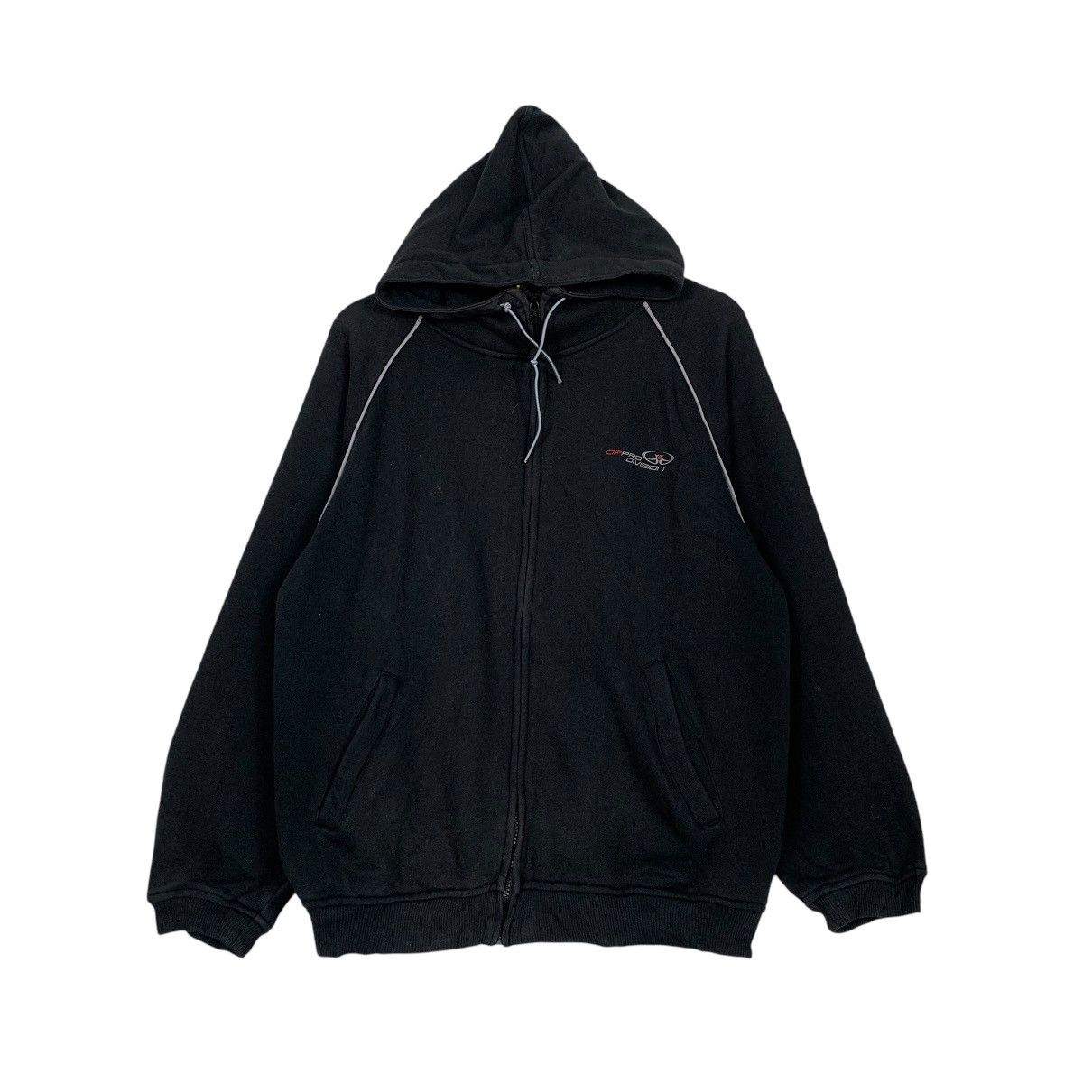 Japanese Brand Vintage OP Pro Division Big Logo Zipper Hoodie Size US M / EU 48-50 / 2 - 2 Thumbnail