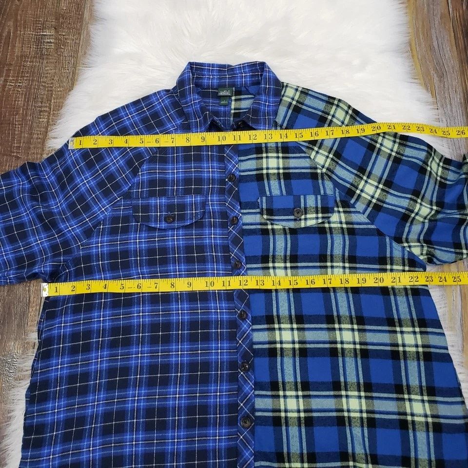 Other Wild Fable Flannel Oversized Boyfriend Shirt Spliced Plaid S Size S / US 4 / IT 40 - 12 Thumbnail
