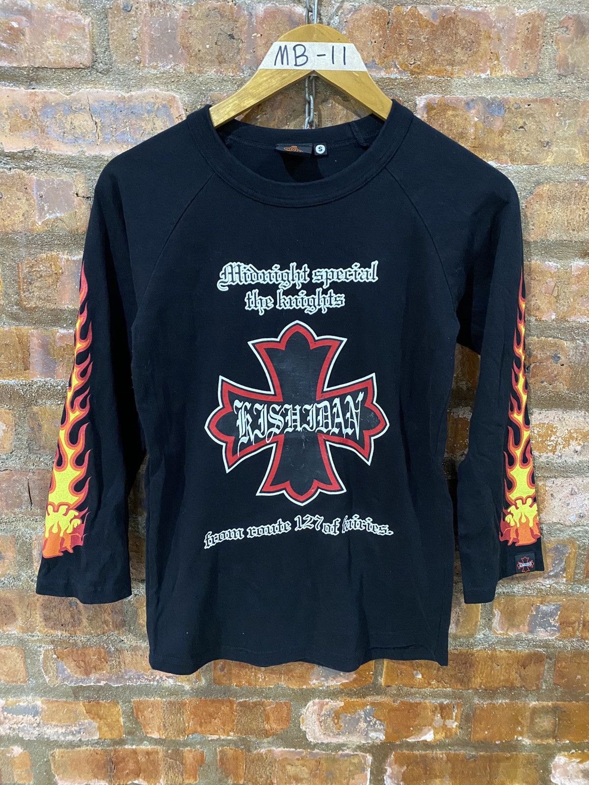 A&G Rock 1990s Kishidane Japan Fire Flame rock shirt Size S / US 4 / IT 40 - 2 Thumbnail