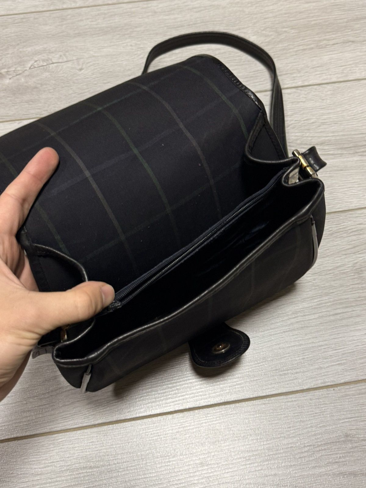 Burberry Burberry check leather crossbody bag Size ONE SIZE - 7 Thumbnail