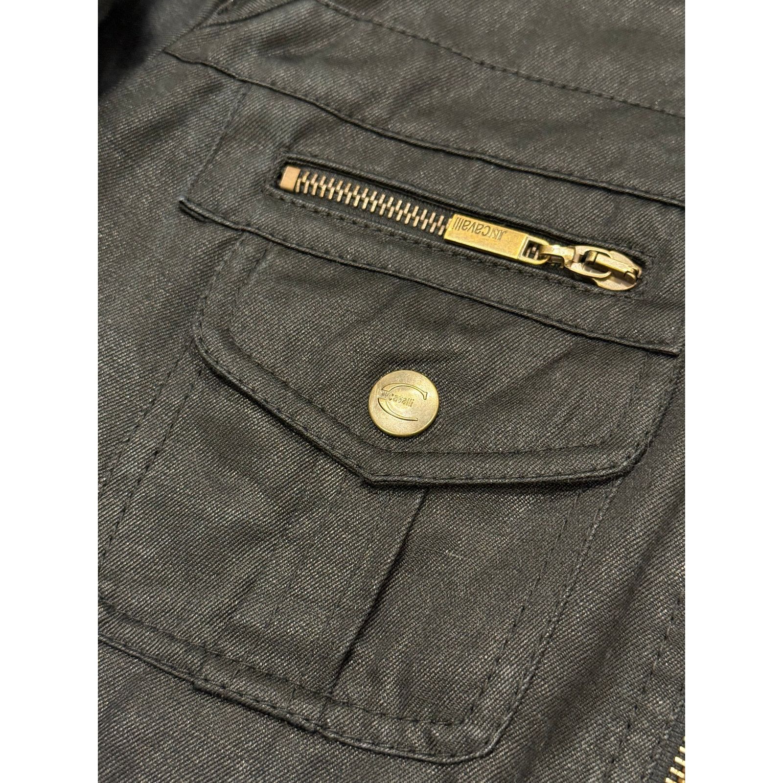 Roberto Cavalli A/W 2008 Roberto Cavalli waxed cargo bomber jacket Size US S / EU 44-46 / 1 - 6 Thumbnail