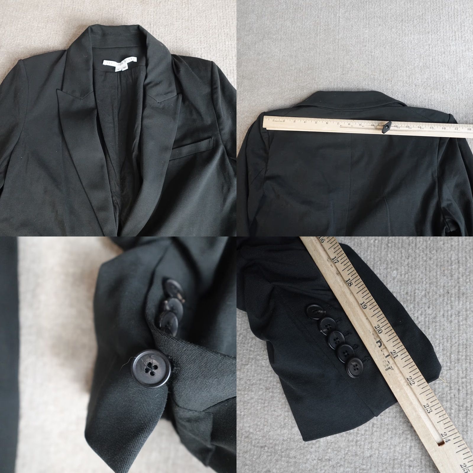 Polo Ralph Lauren Veronica Beard Womens Blazer M Black Peak Lapel Working Cuffs Polo Ralph Lauren Blazer Size M Womens Mens? Size M / US 6-8 / IT 42-44 - 8 Thumbnail