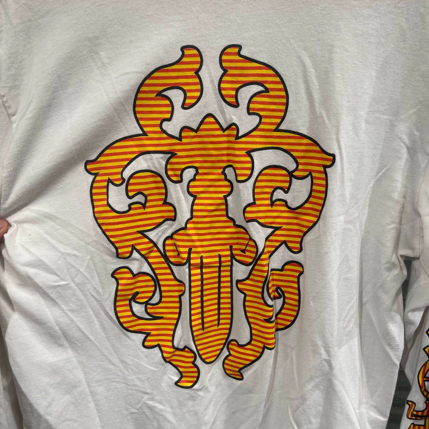 Chrome Hearts Chrome Hearts White Vajra Sword Motif Longsleeve M Size US M / EU 48-50 / 2 - 7 Thumbnail