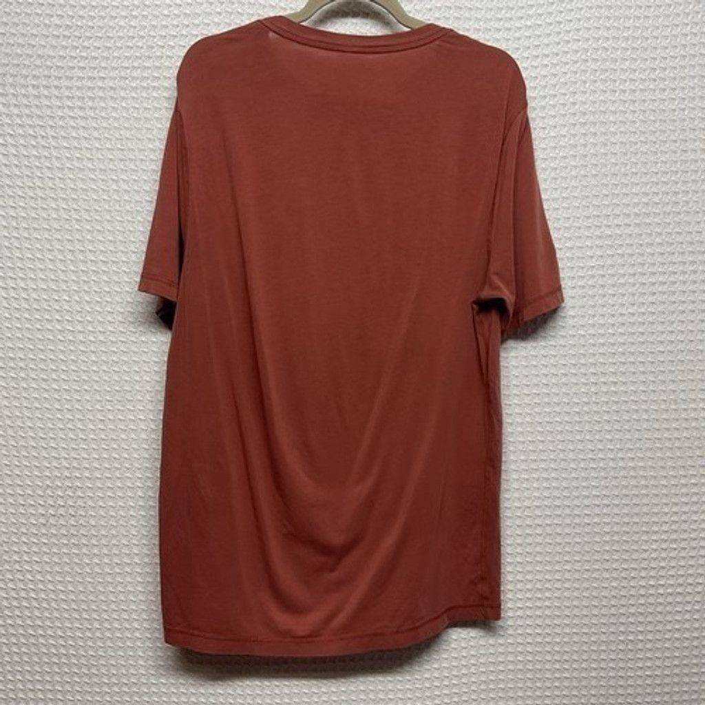 Vuori Vuori Rust Orange Gym Running Short Sleeve T-Shirt Men Large Size US L / EU 52-54 / 3 - 8 Thumbnail