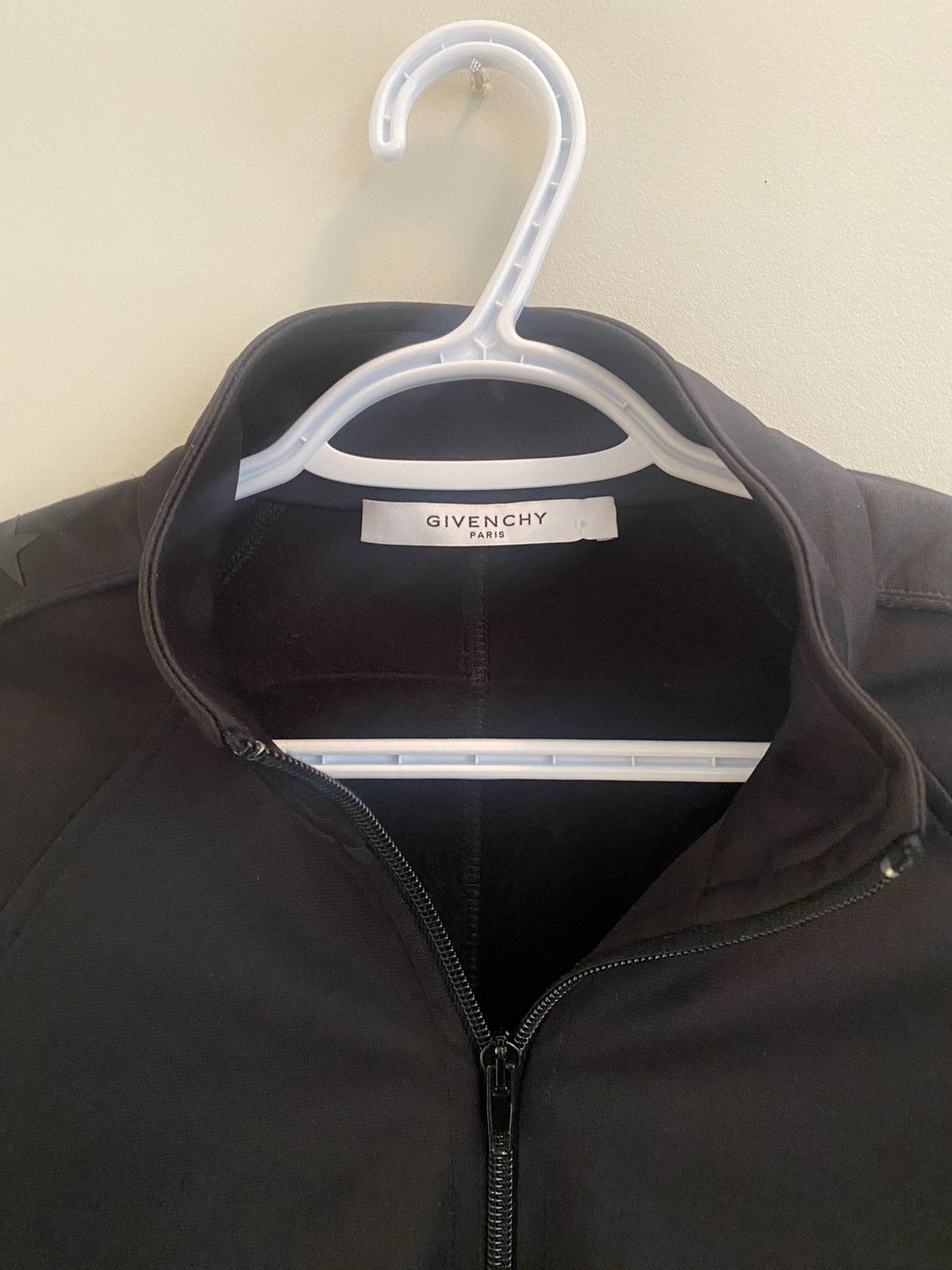 Designer × Givenchy Givenchy Black Jersey Logo Trimmed Bomber Track Jacket Size US M / EU 48-50 / 2 - 4 Thumbnail