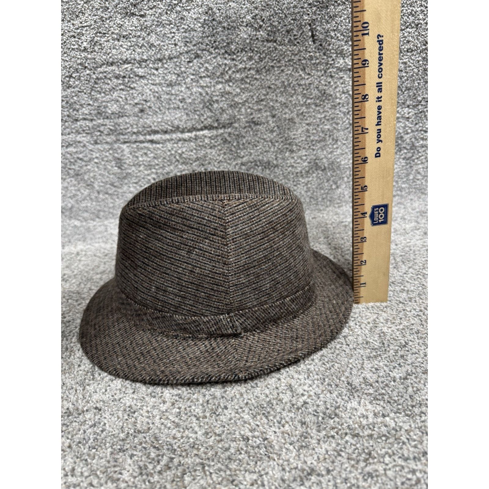 Other Vintage 80s Fedora Hat Mens Medium 7-7.5 Dapper Old Money Size ONE SIZE - 8 Thumbnail