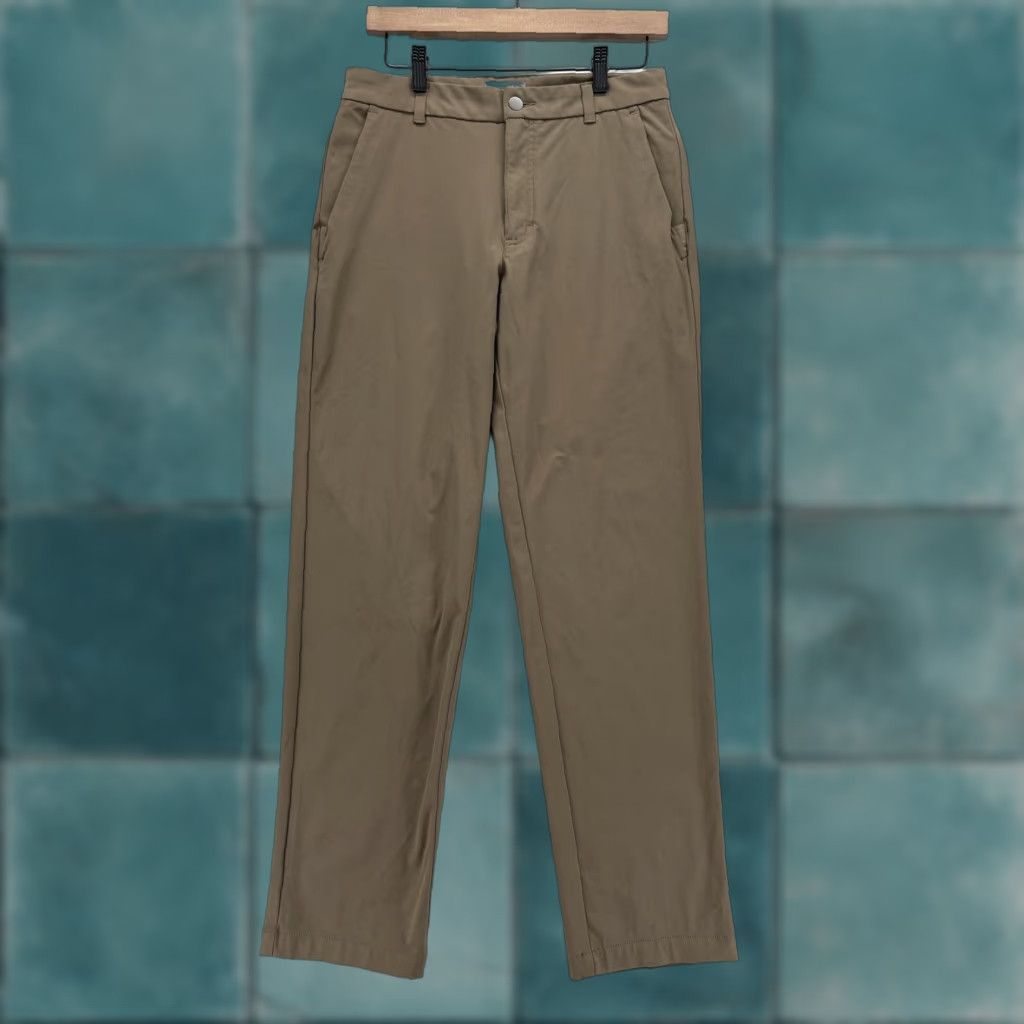 Vintage VRST Limitless Pants Mens 30x30 Chino Straight Leg Brown Beige Stretch Fabric Pockets Zip Fly Regular Inseam 30 Mens Clothing Size US 30 / EU 46 - 1 Thumbnail