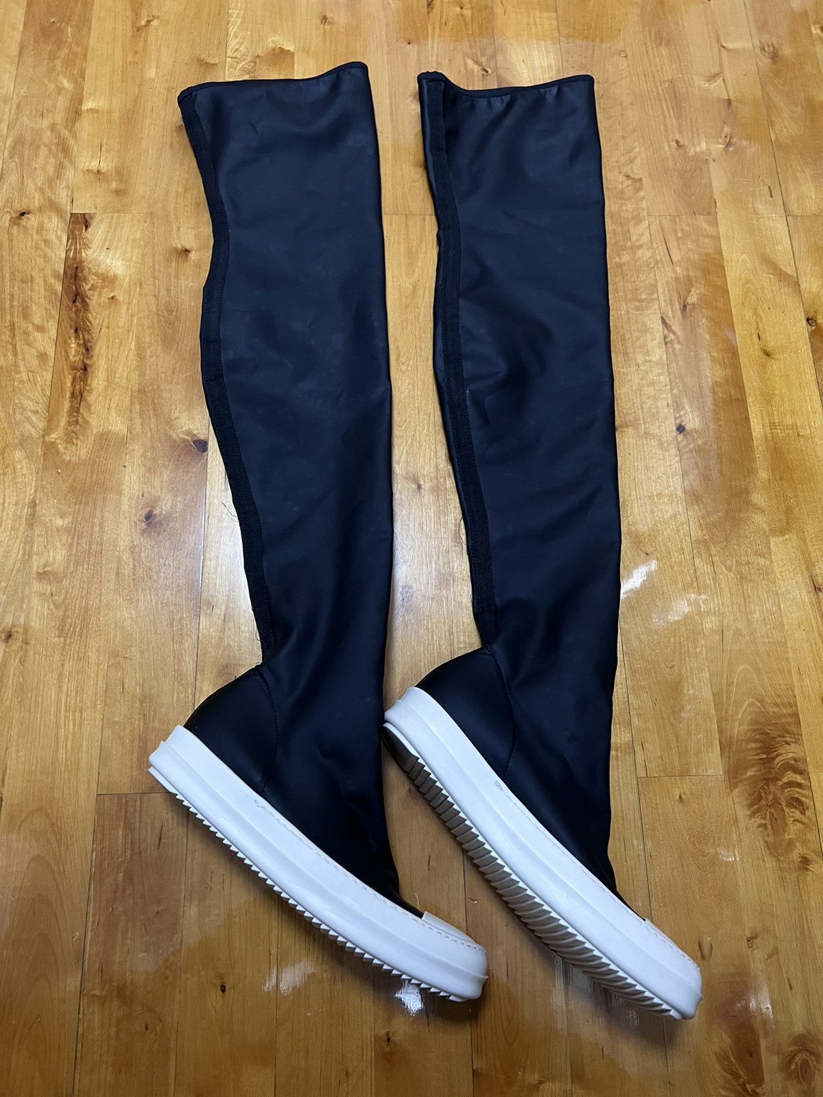 Rick Owens Drkshdw Rick owens drkshdw thigh high stocking ramones sz 38 Size US 8 / IT 38 - 3 Thumbnail