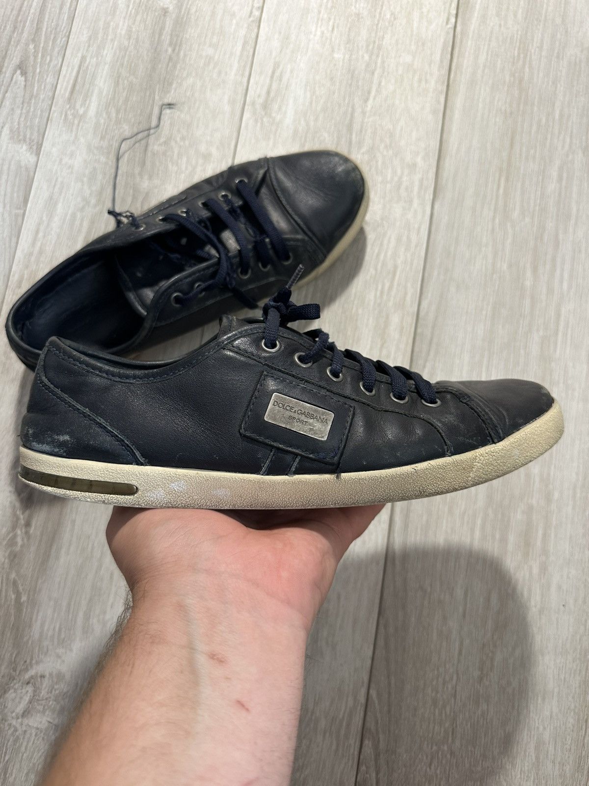 Dolce & Gabbana Dolce & Gabbana Blue Low Top Sneaker vintage Size US 6.5 / EU 39-40 - 1 Thumbnail