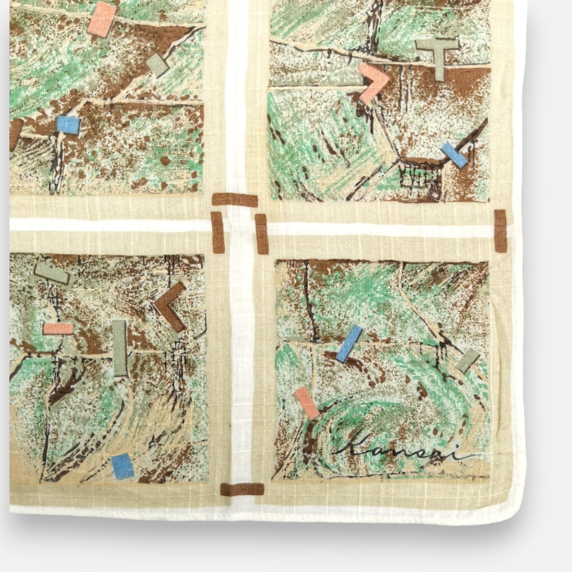 Kansai Yamamoto × Vintage Vintage Kansai Handkerchief Pocket Square Bandana Size ONE SIZE - 3 Thumbnail