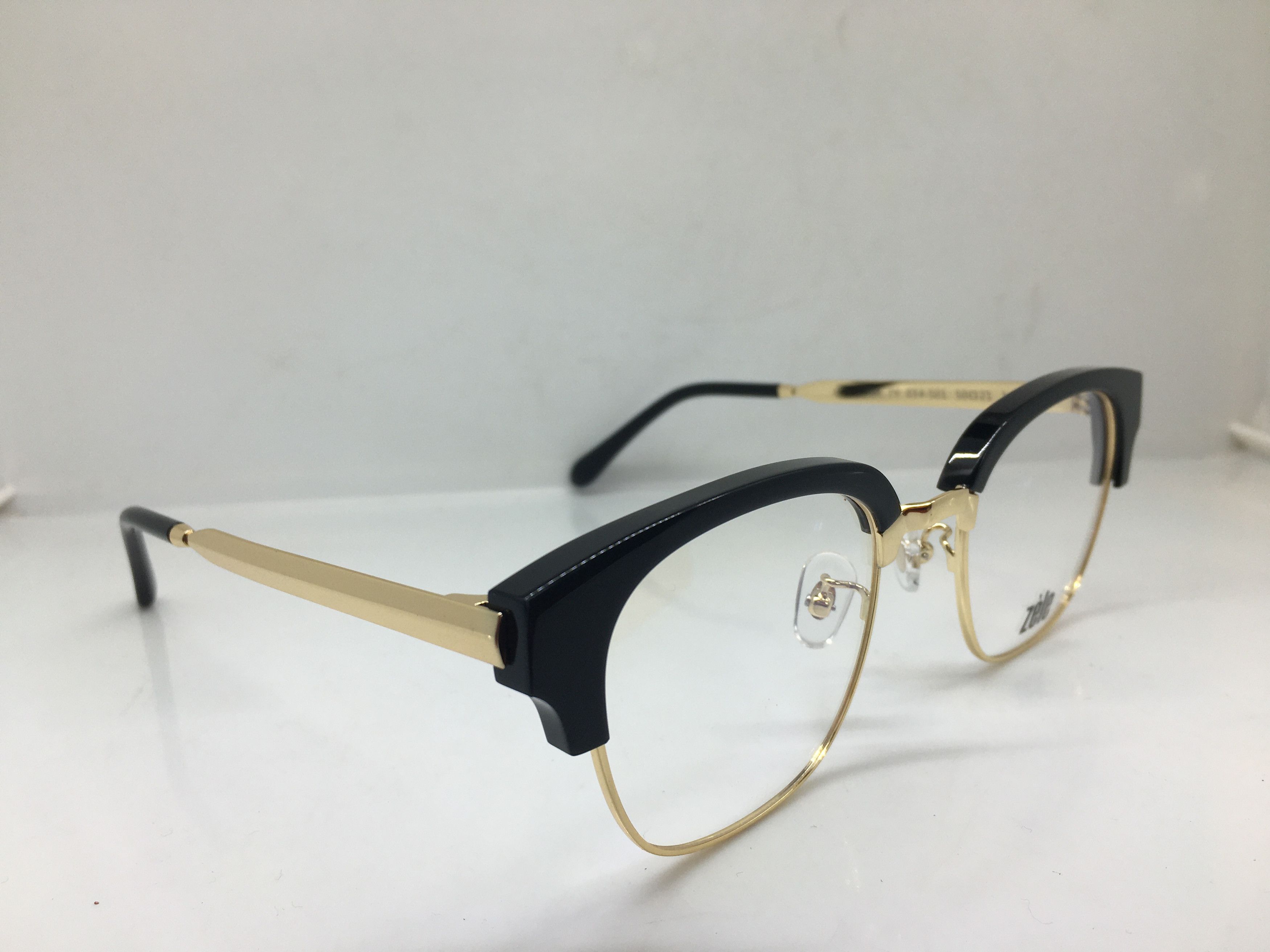 Other Zele Gold Black Malcolm X Eyeglasses Frame Size ONE SIZE - 2 Thumbnail