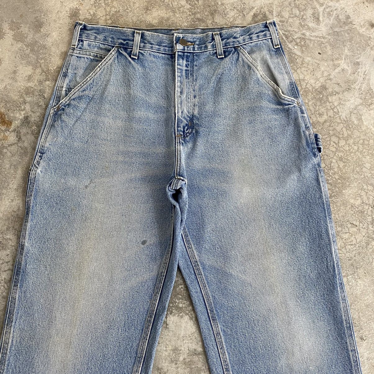 Carhartt Vintage Carhartt Faded Blue Carpenter Work Denim Jeans Size US 32 / EU 48 - 4 Thumbnail
