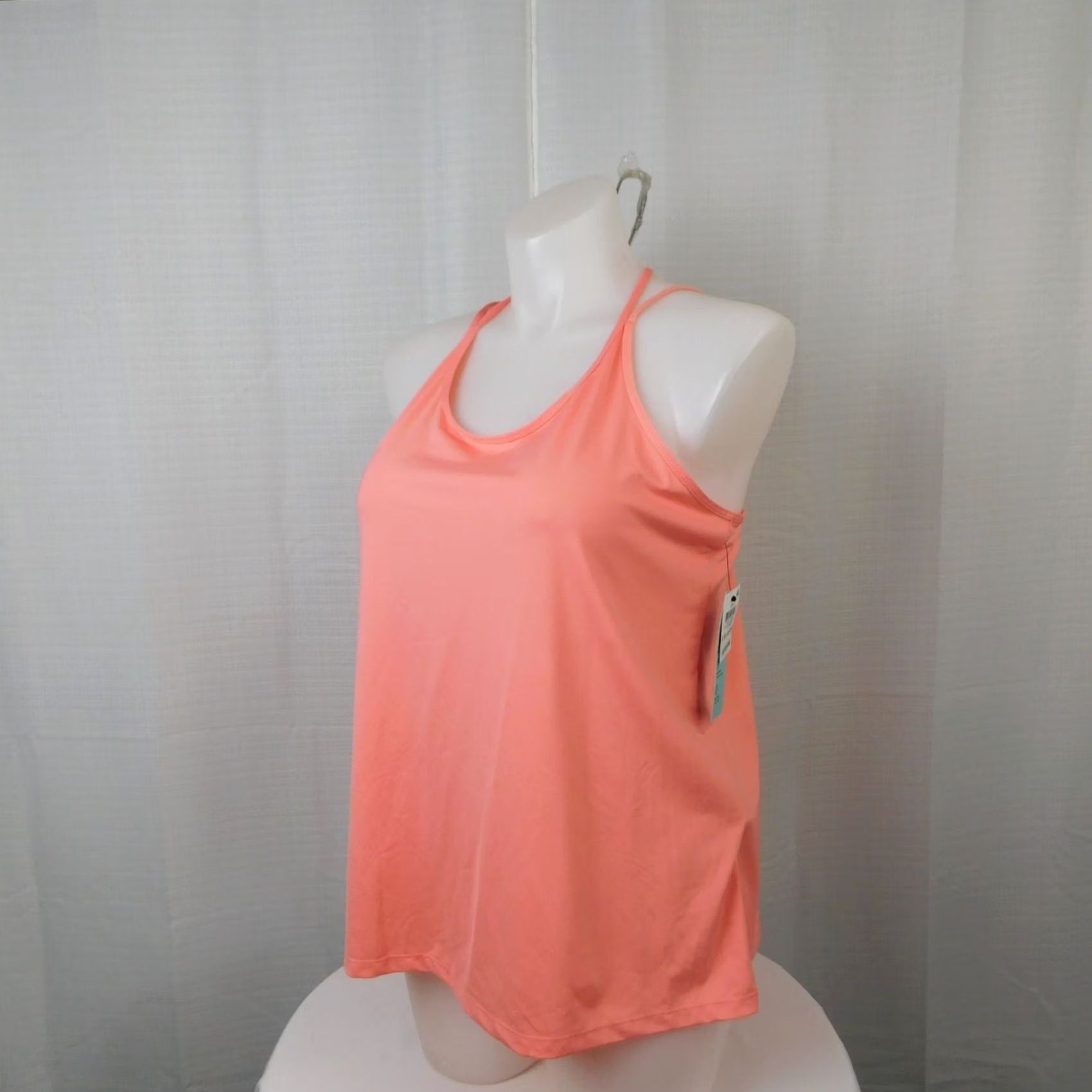 Vintage Ideology Tank Top Shirt Women 2XL Orange Sleeveless Scoop Neck Strappy Back Peak Sports Casual Vintage No Size XXL / US 16-18 / IT 52-54 - 5 Thumbnail