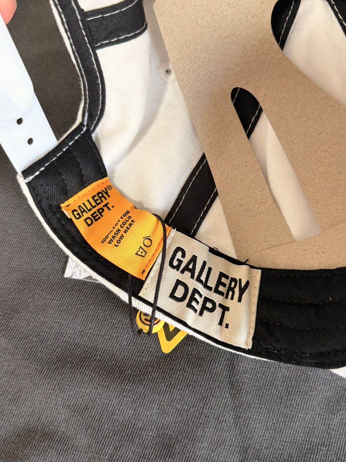 Gallery Dept. Gallery Dept White Cap with Black DEPT Embroidery Size ONE SIZE - 3 Thumbnail