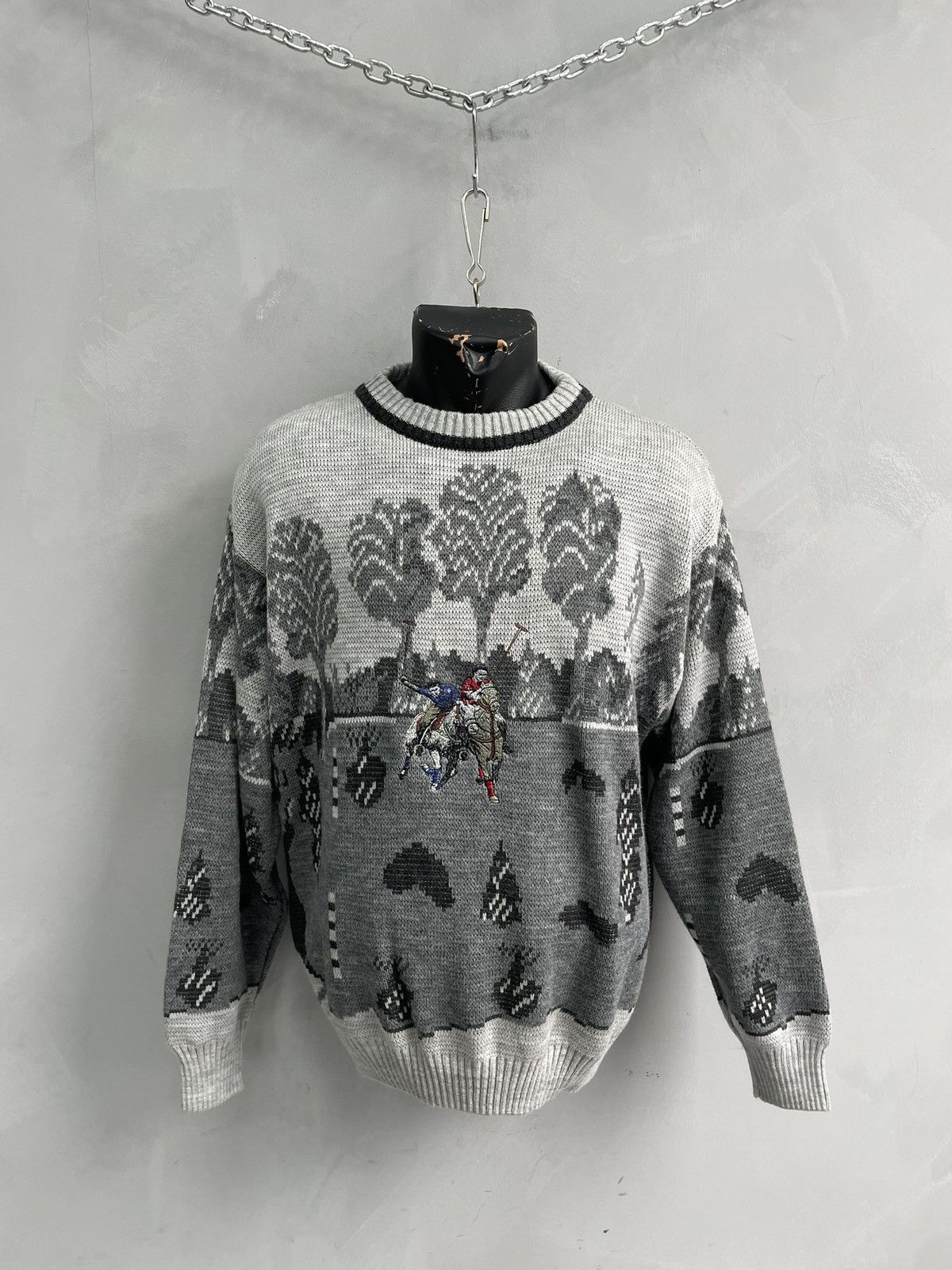 Lacoste Lacoste chemise style over print sweater crewneck y2k Size US L / EU 52-54 / 3 - 1 Thumbnail