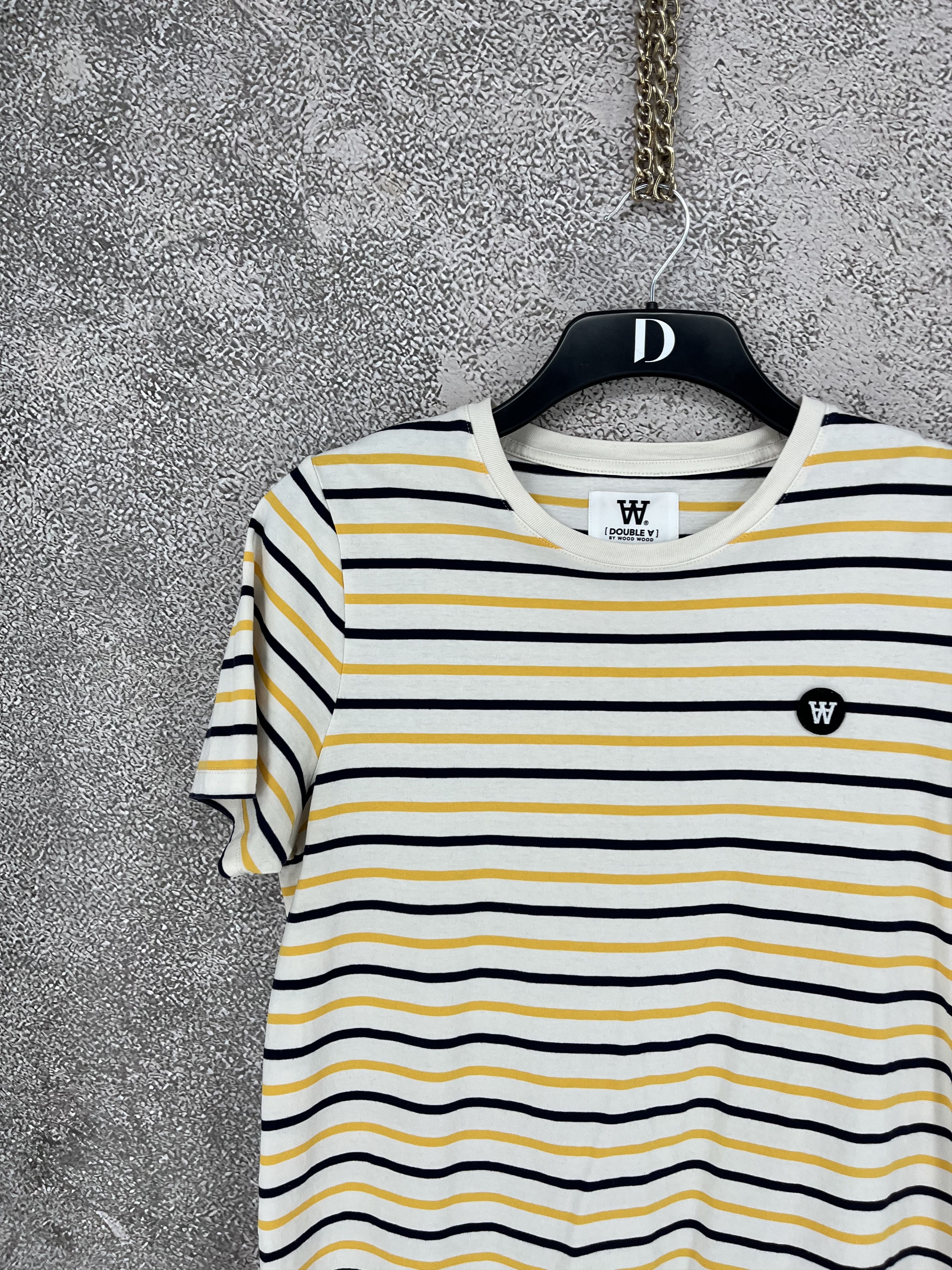 Wood Wood Wood Wood Mia Stripe T-shirt off-white/yellow stripes Size L / US 10 / IT 46 - 4 Thumbnail