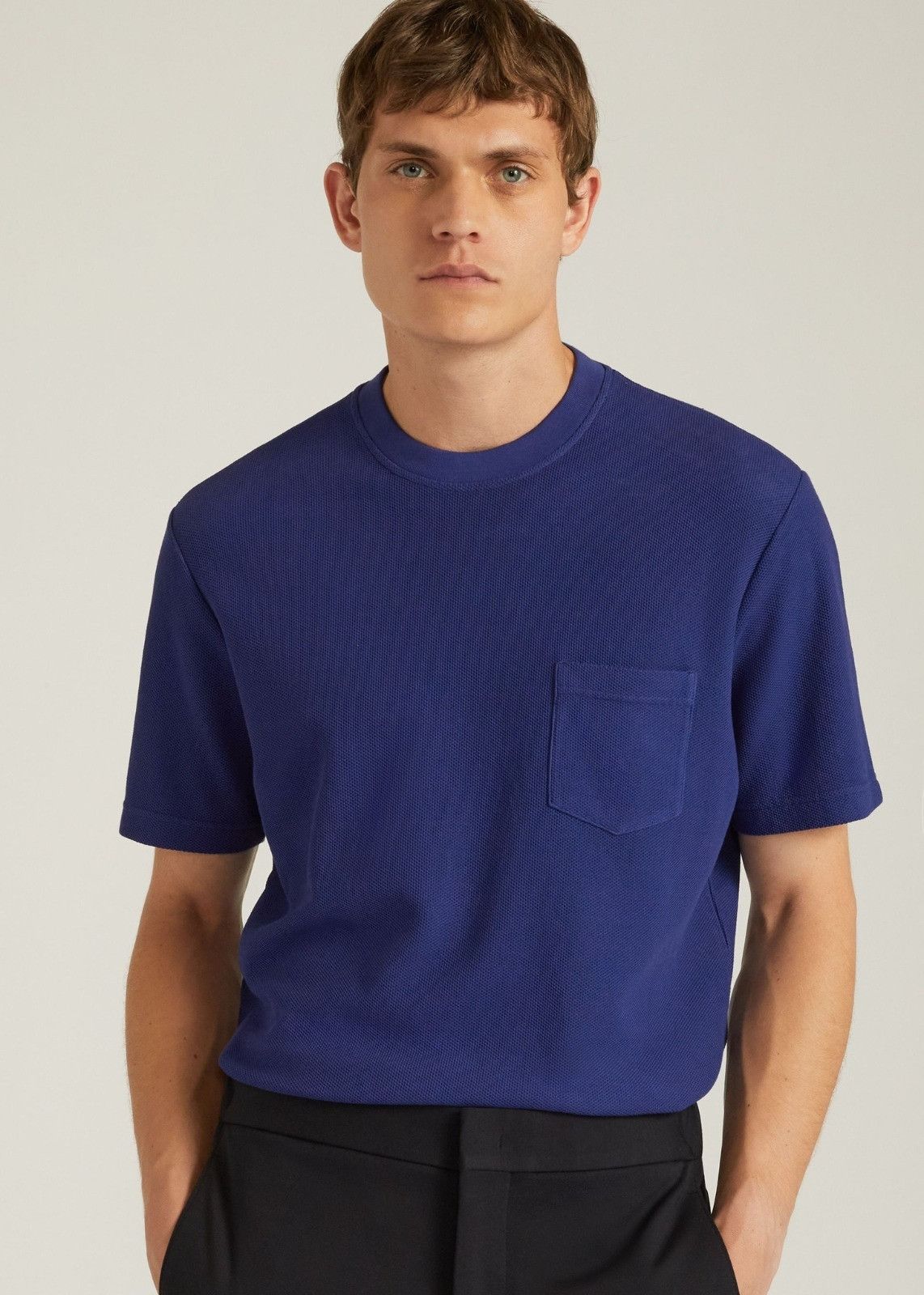 Loro Piana o1srvl11e0924 Girocollo Short Sleeve T-Shirt in Cobalt Blue Size US M / EU 48-50 / 2 - 1 Thumbnail