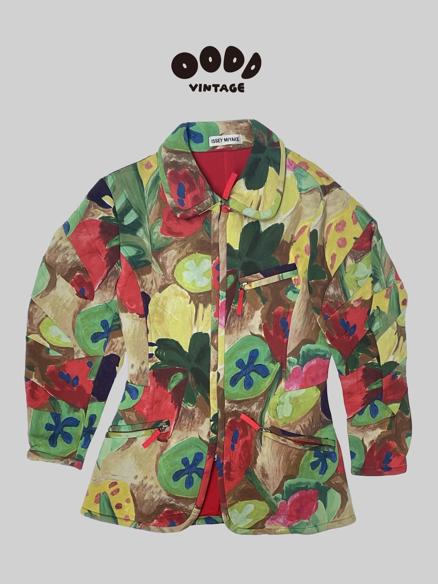 Issey Miyake Issey Miyake Artistic Floral Armor Jacket Size S / US 4 / IT 40 - 1 Thumbnail