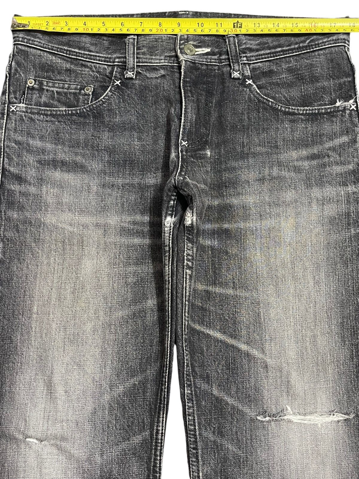 Studio D'Artisan Vintage Japan Studio Oribe Faded Wash Distress Loose Jeans Size US 35 - 13 Thumbnail