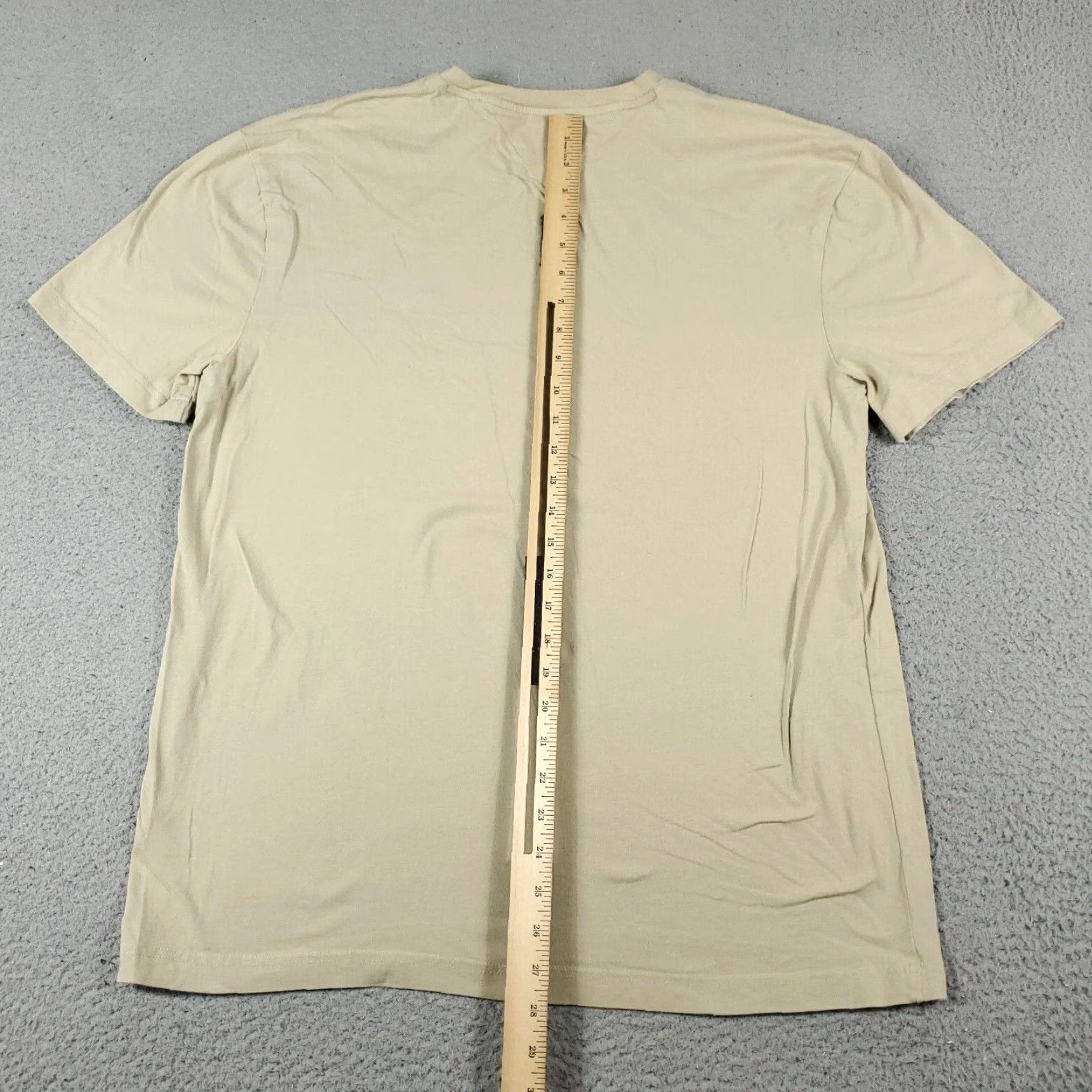 Tommy Hilfiger TOMMY HILFIGER Casual T-Shirt Mens XL Beige Short Sleeve Classic American Size US XL / EU 56 / 4 - 4 Thumbnail