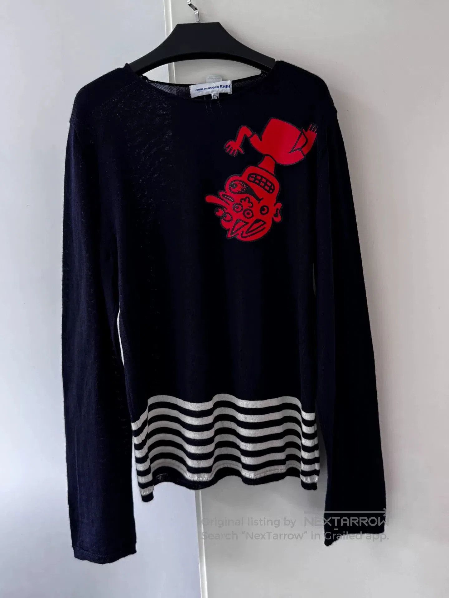 Comme des Garcons SHIRT CDG SHIRT Blue Stripe Sweatshirt. Size US S / EU 44-46 / 1 - 2 Thumbnail
