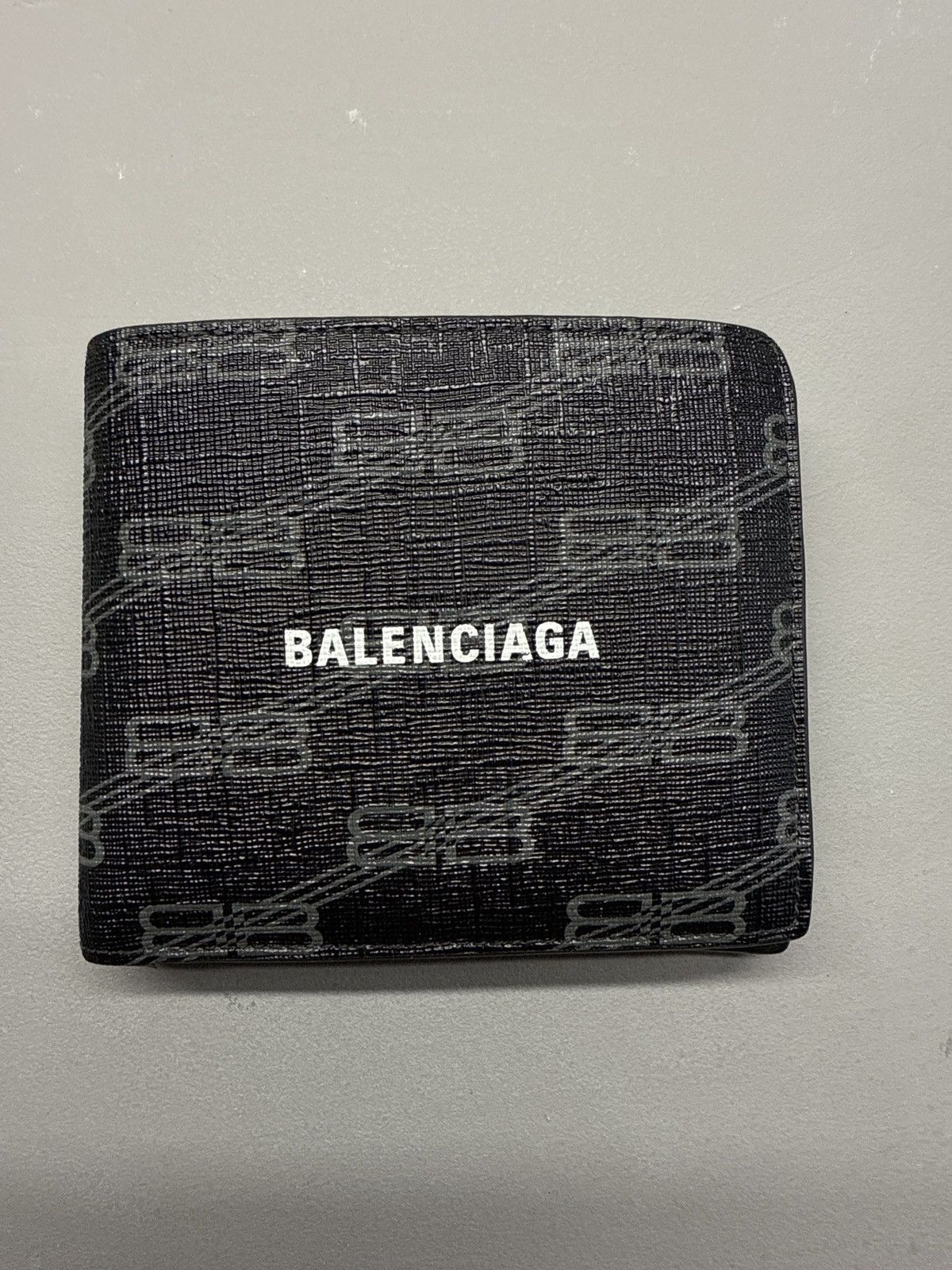 Balenciaga Leather Monogram Wallet
