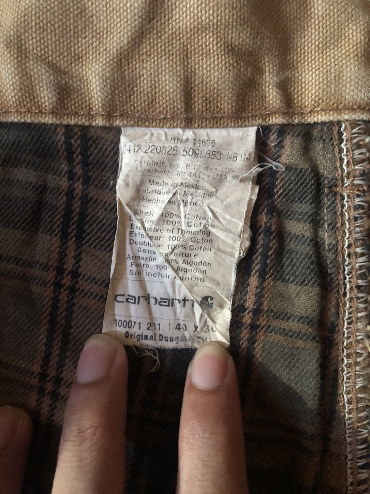 Carhartt Carhartt Double knee Faded Tan Dirty Carpenter Pants Size US 40 / EU 56 - 15 Thumbnail