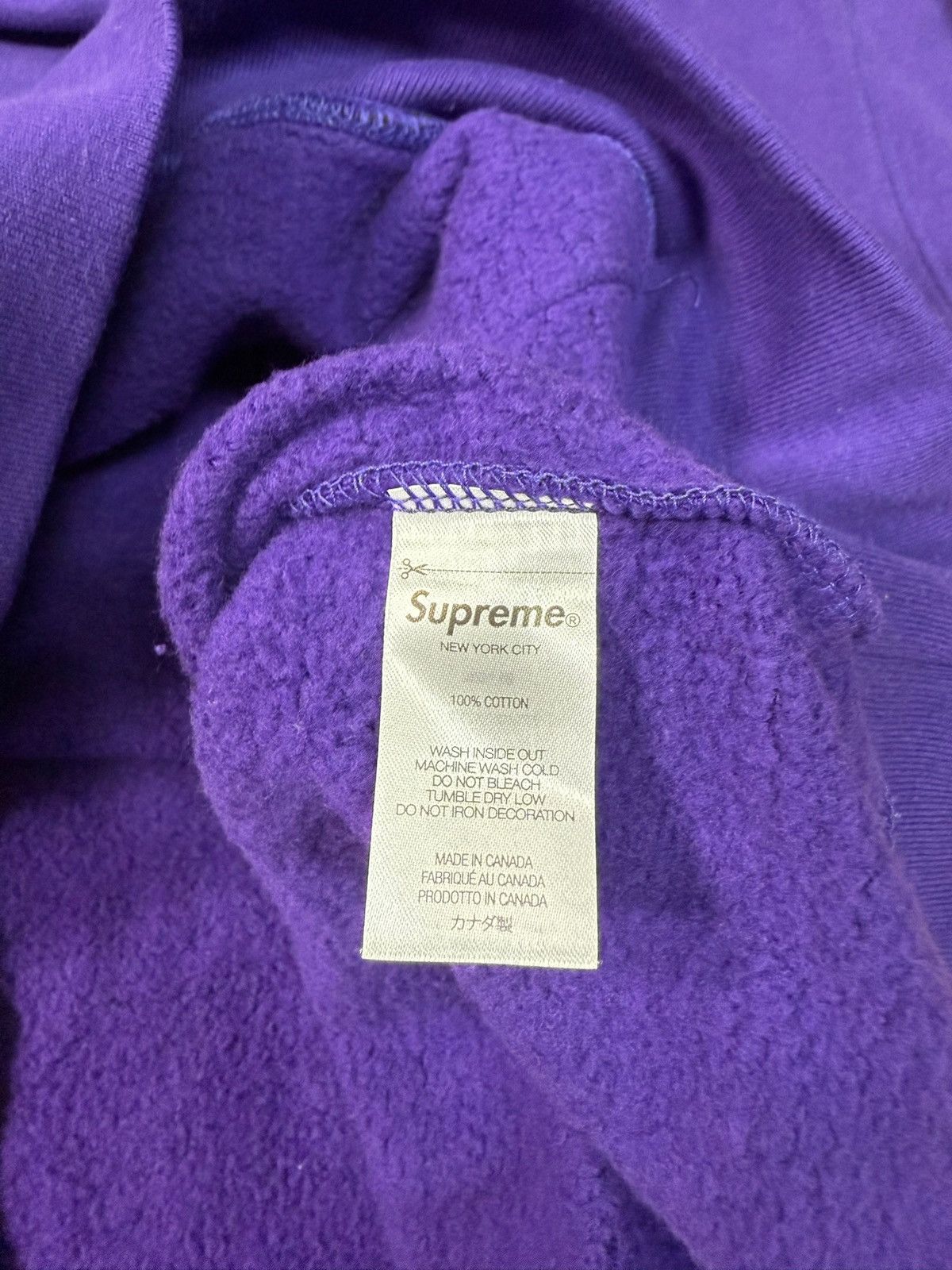 Supreme Supreme USA Hoodie Purple Medium FW21 Size US M / EU 48-50 / 2 - 6 Thumbnail