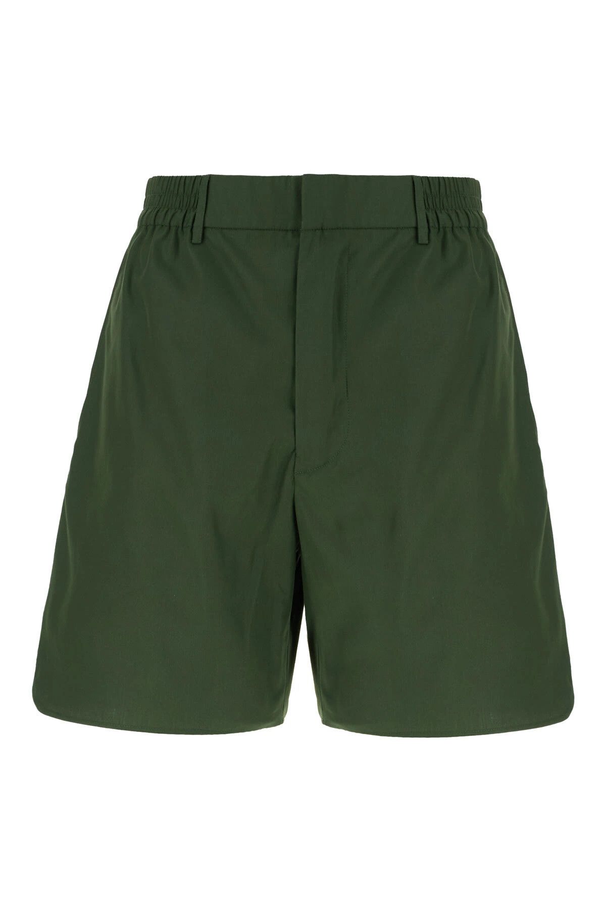 Fendi o1s1wg110526 Bermuda Short in Green Size US 30 / EU 46 - 1 Thumbnail