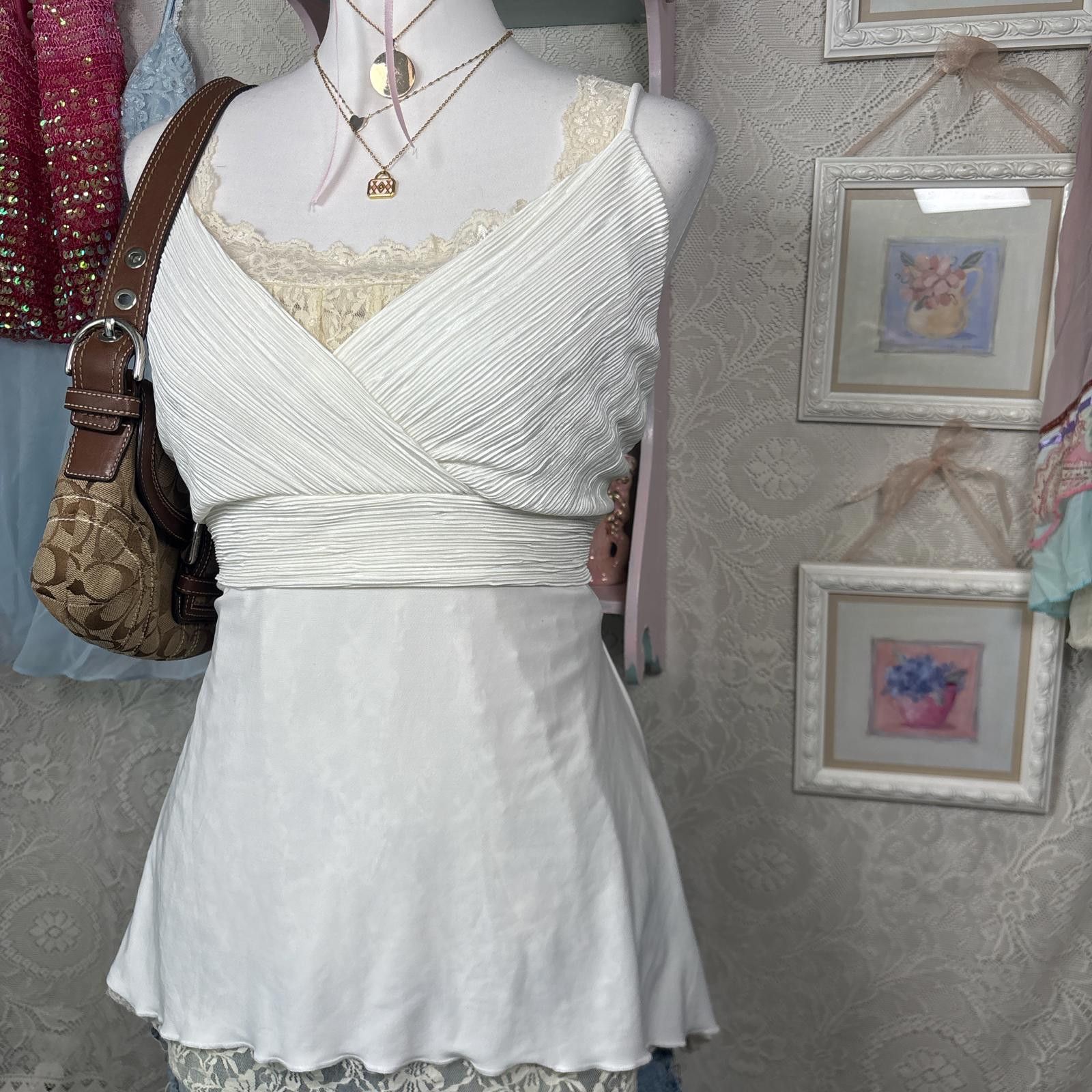 Other vintage white fairy core tie back top Size XL / US 12-14 / IT 48-50 - 2 Thumbnail