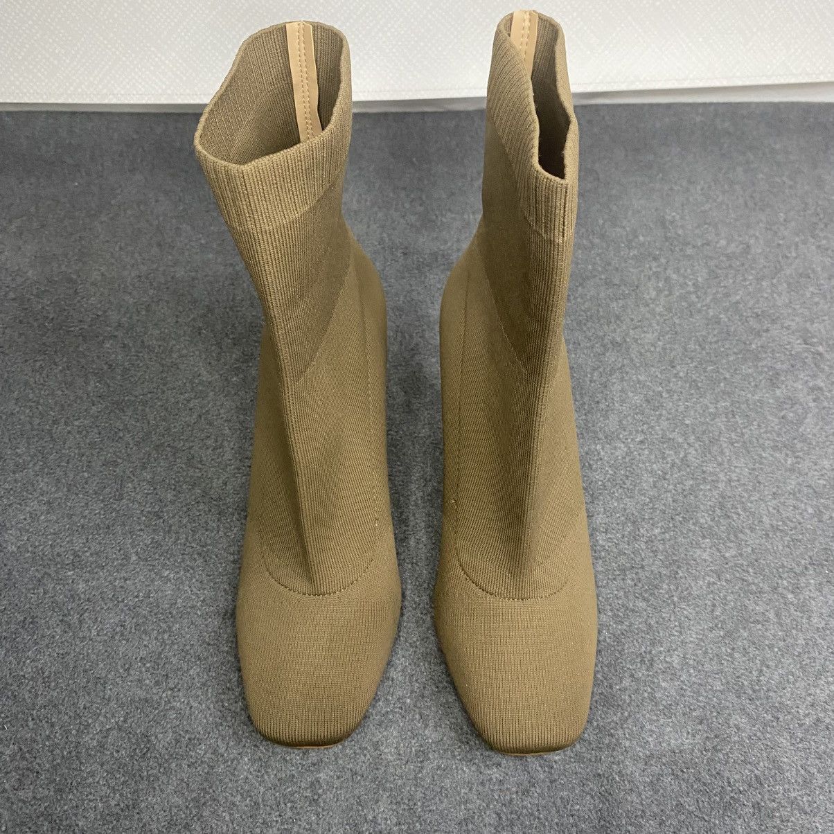 I.N.C INC Knit Sock Boots Women's Stiletto Ankle Taupe 8.5M EUC Size US 8.5 / IT 38.5 - 3 Thumbnail