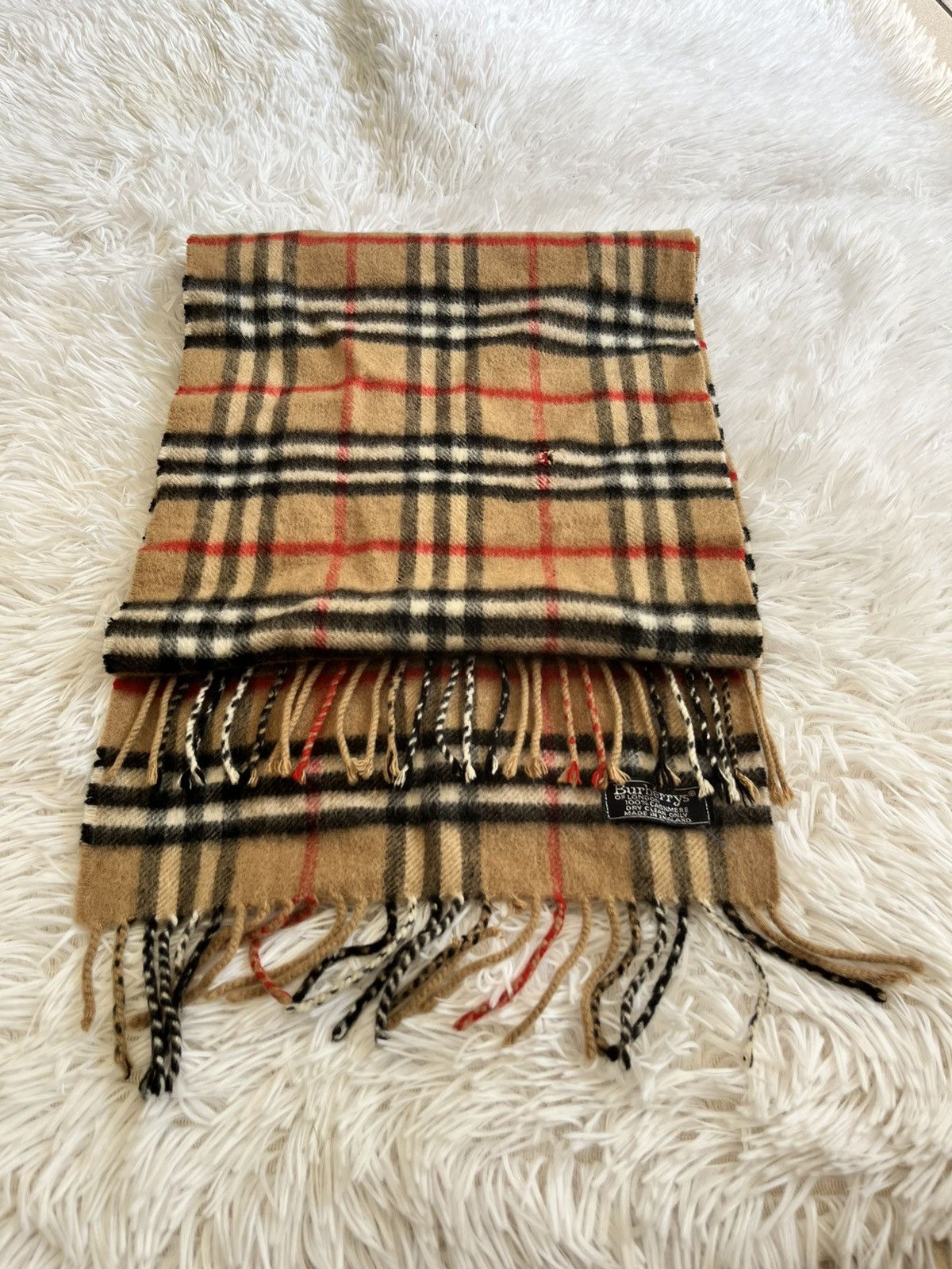 Burberry VTG BURBERRY WOOL SCARF NOVA PLAID Size ONE SIZE - 1 Thumbnail