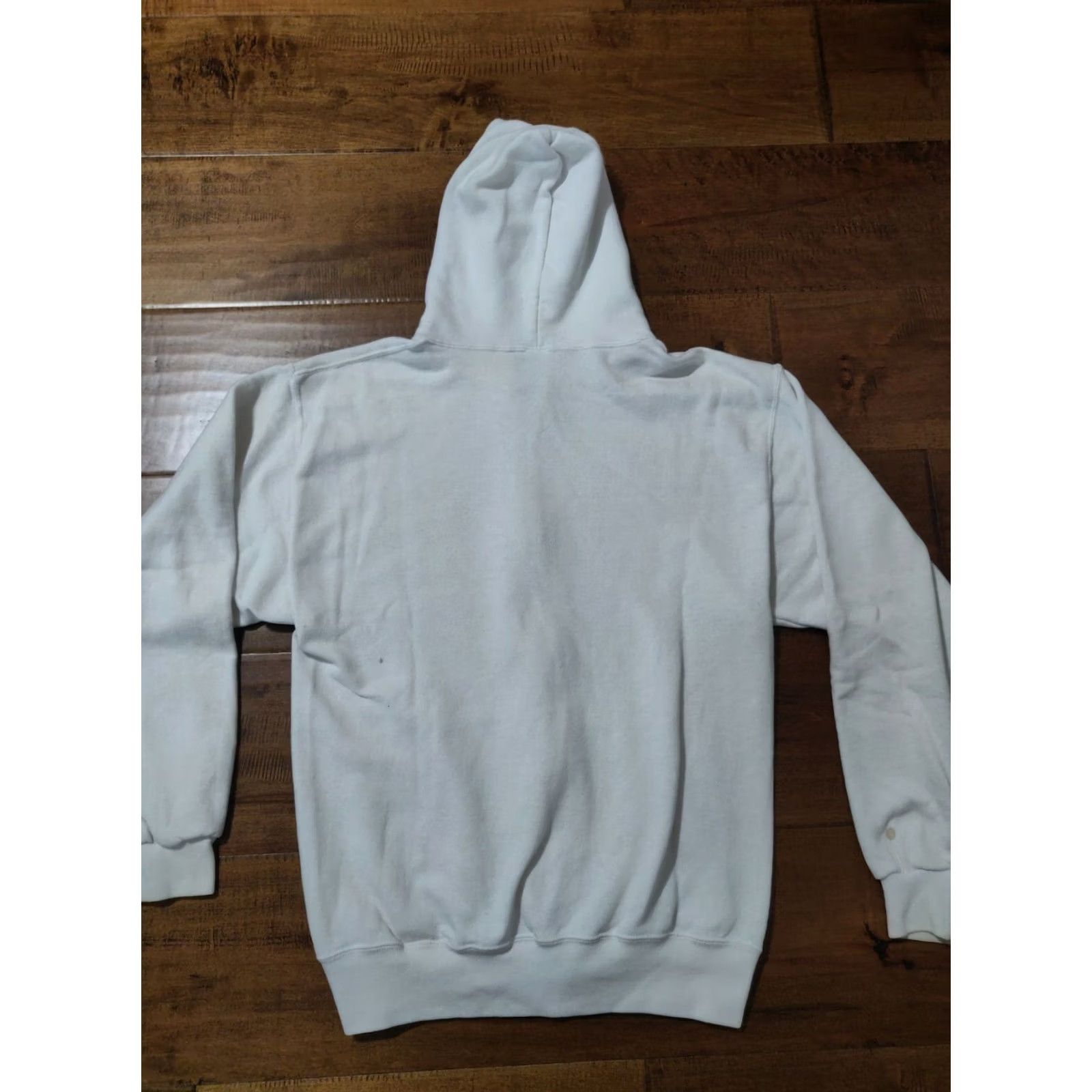 Soffe VINTAGE Hooters White Hoodie Sweatshirt Full Zip Made in USA Men's Medium M Size US M / EU 48-50 / 2 - 3 Thumbnail