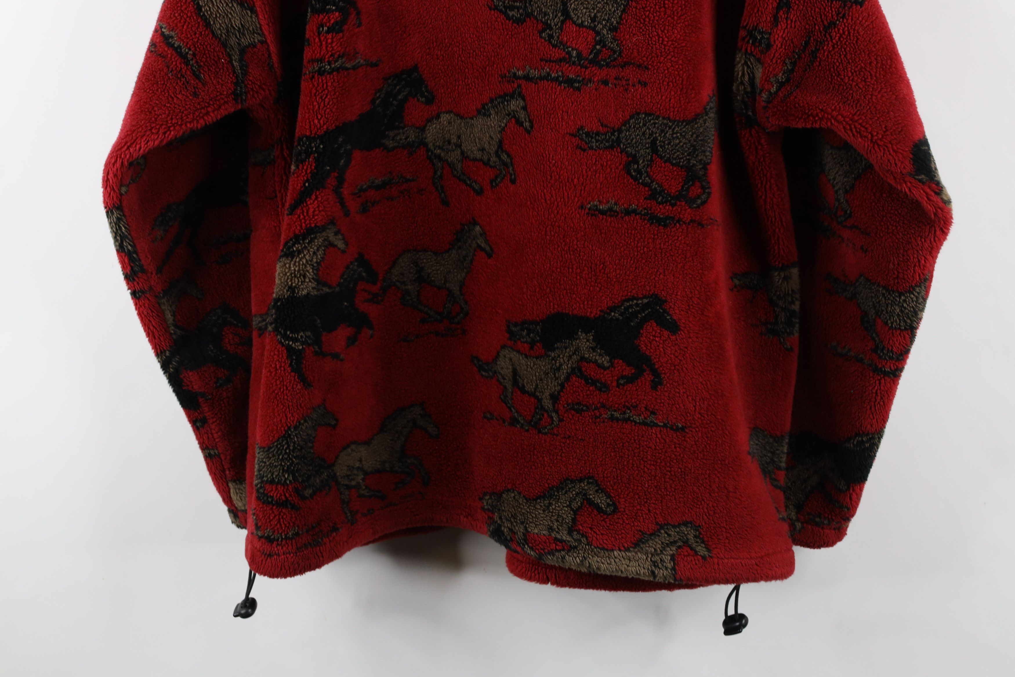 Vintage Vintage 90s Streetwear Horse Equestrian Fleece Jacket USA Size L / US 10 / IT 46 - 16 Thumbnail
