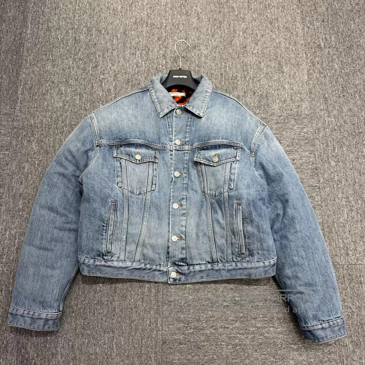 Balenciaga Balenciaga Leopard Print Lining Denim Jacket. Size US M / EU 48-50 / 2 - 1 Thumbnail