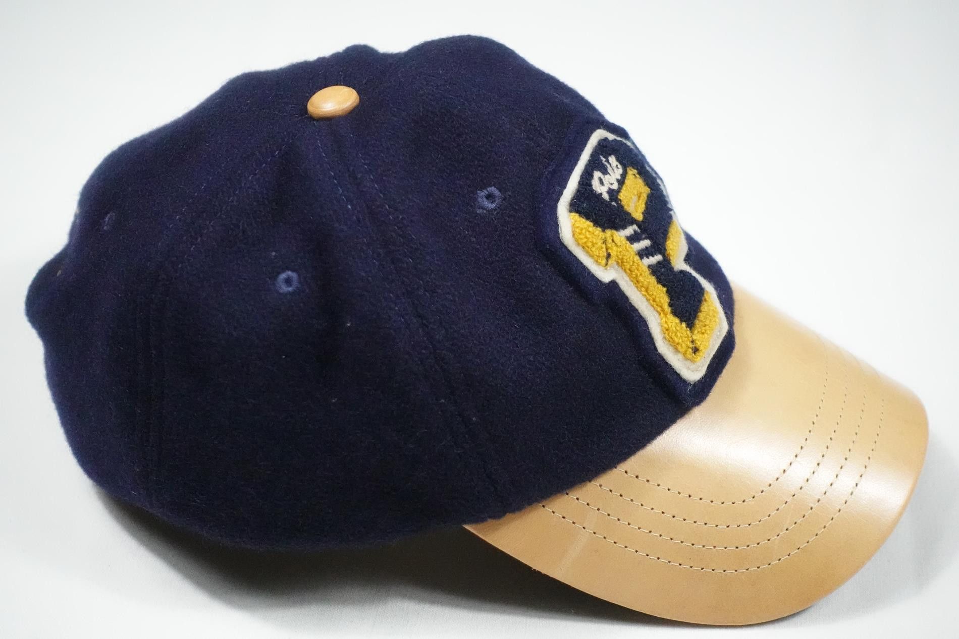 Polo Ralph Lauren Polo Ralph Lauren Cap Varsity Baseball Wool Leather P Wing Size ONE SIZE - 1 Thumbnail